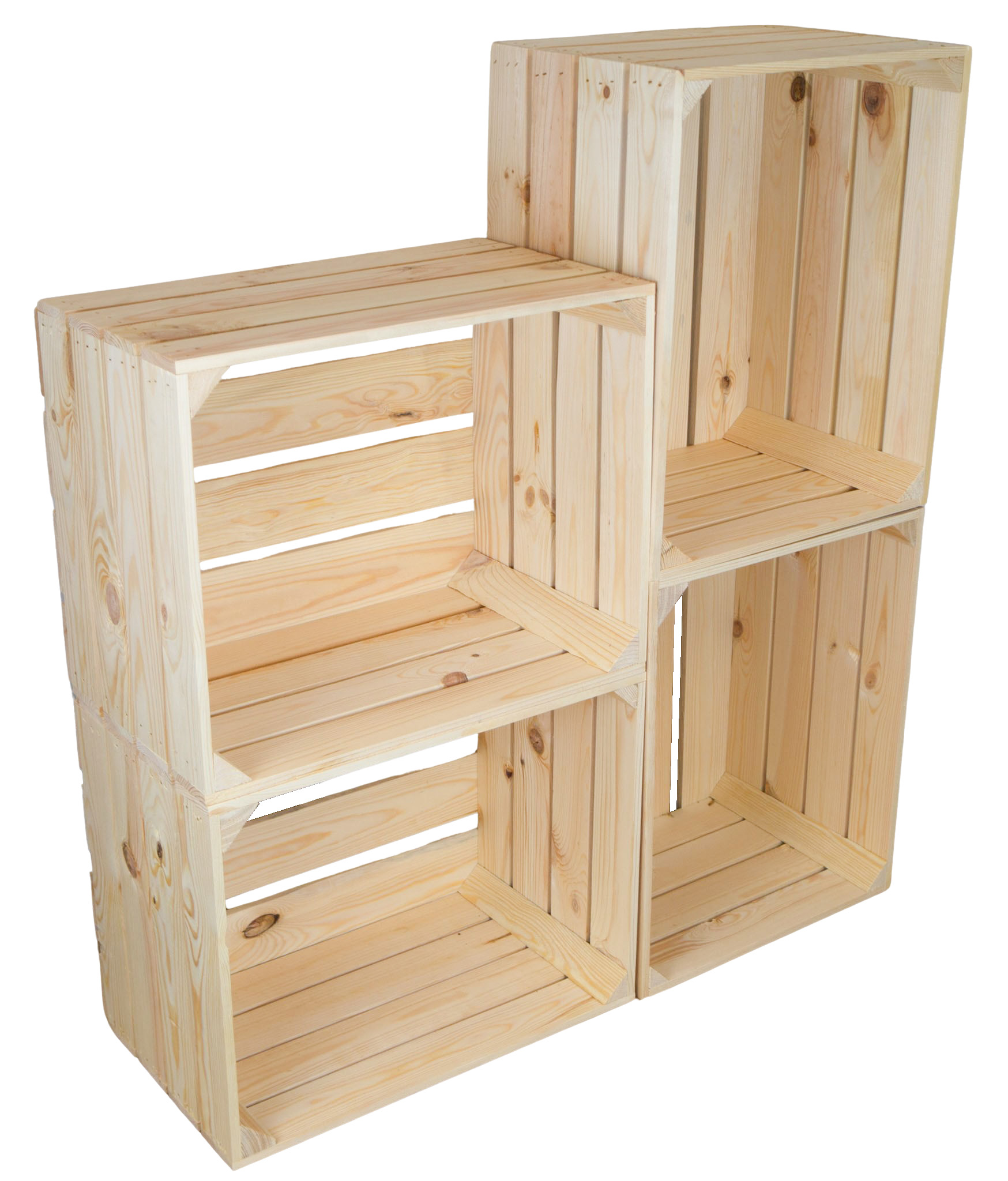 Holzkiste Johanna neu Natur 50x40x30cm