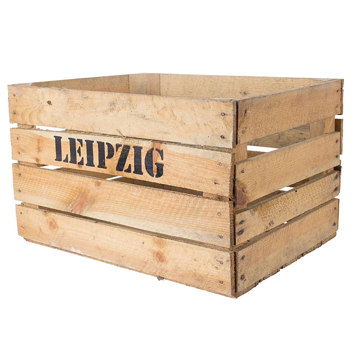 Apfelkiste mit Aufdruck "Leipzig" 50x40x30cm Apfelkiste mit Aufdruck "Leipzig" 50x40x30cm
