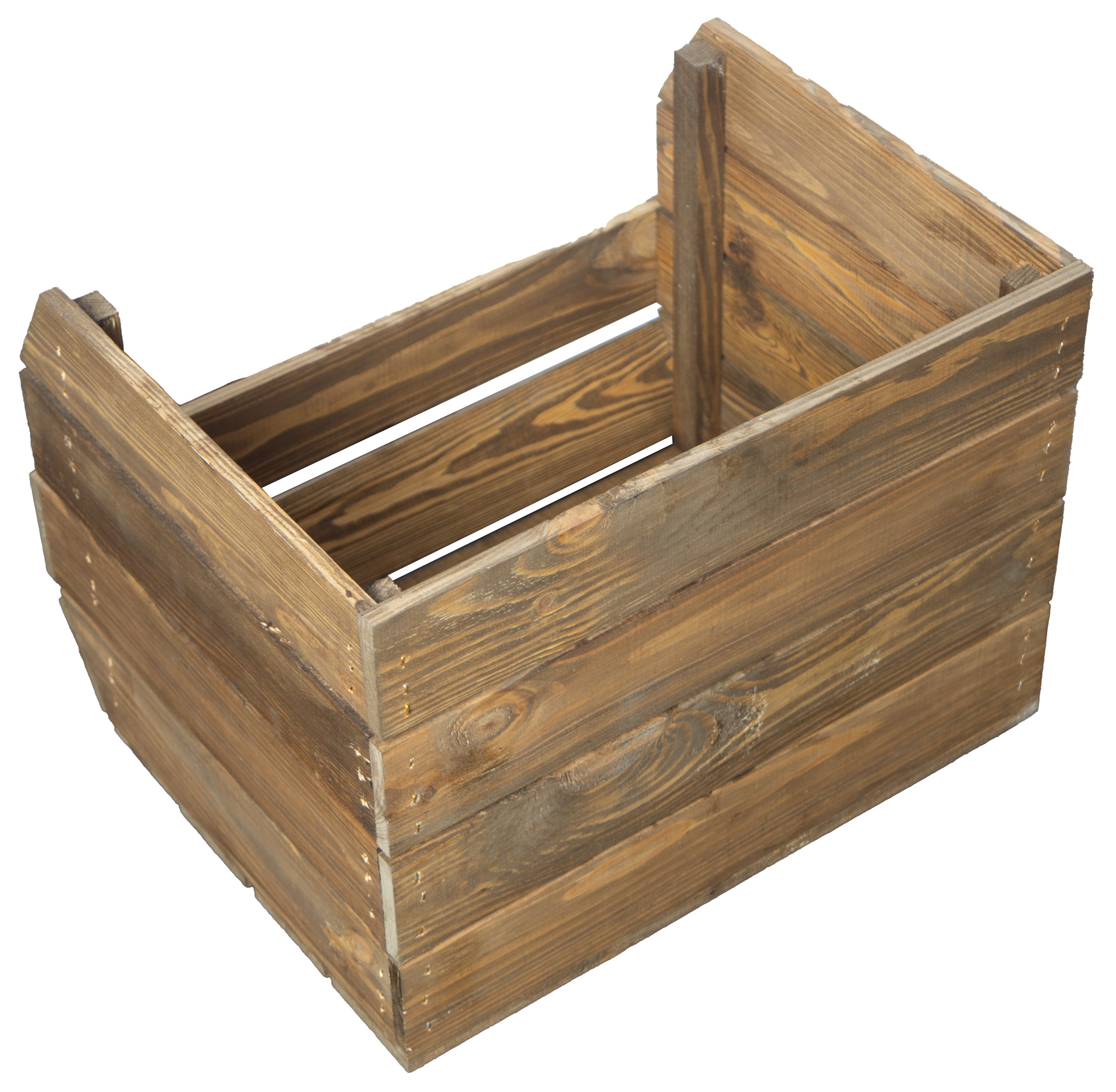 Regalkiste Olaf 40x33x30 cm in palisander 3er Set Kartoffelsteige 40x33x30 cm in palisander