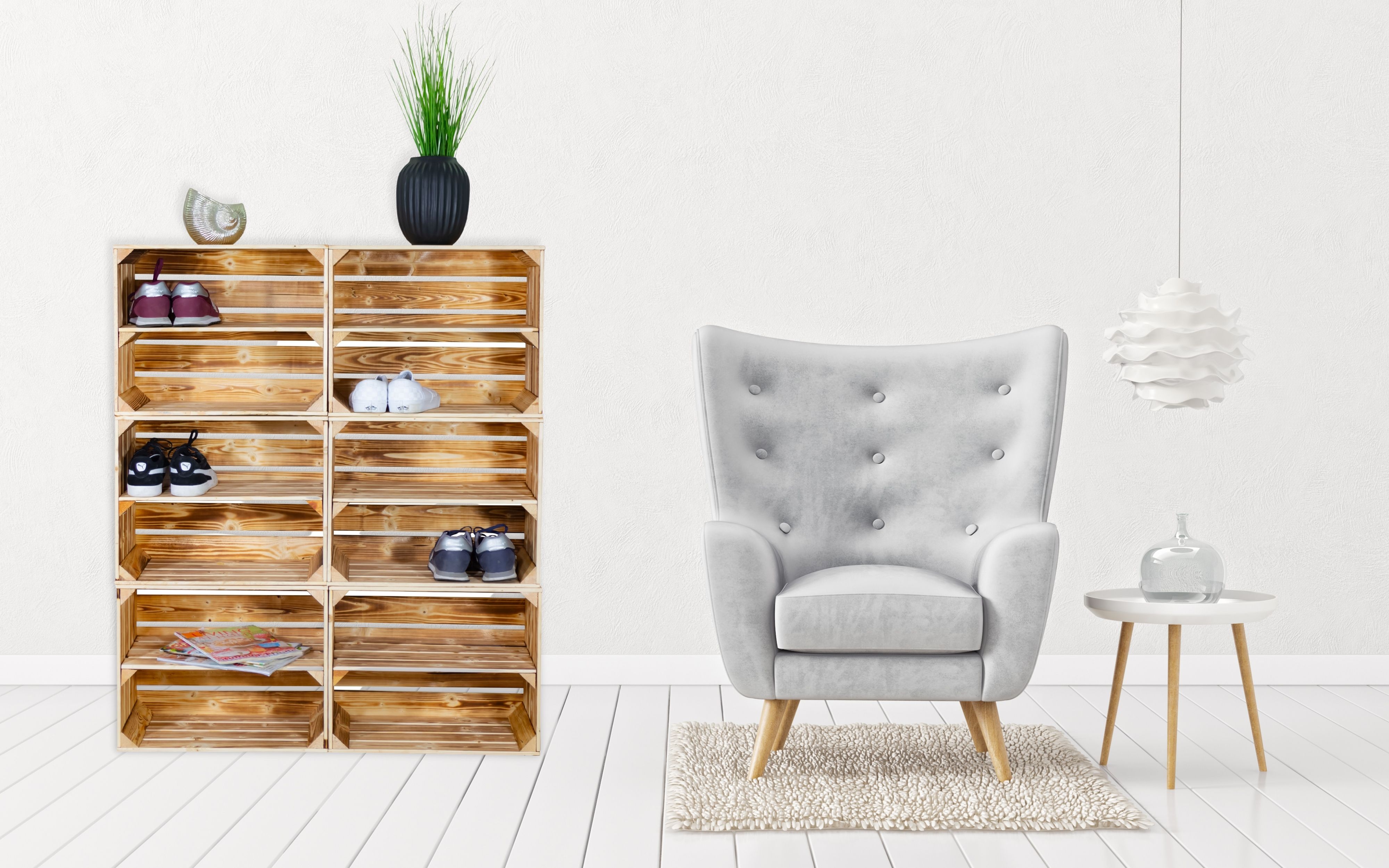 Schuhregal Schrank "Frankfurt" zum Verstauen von Schuhen Schuhregal Schrank "Frankfurt" zum Verstauen von Schuhen