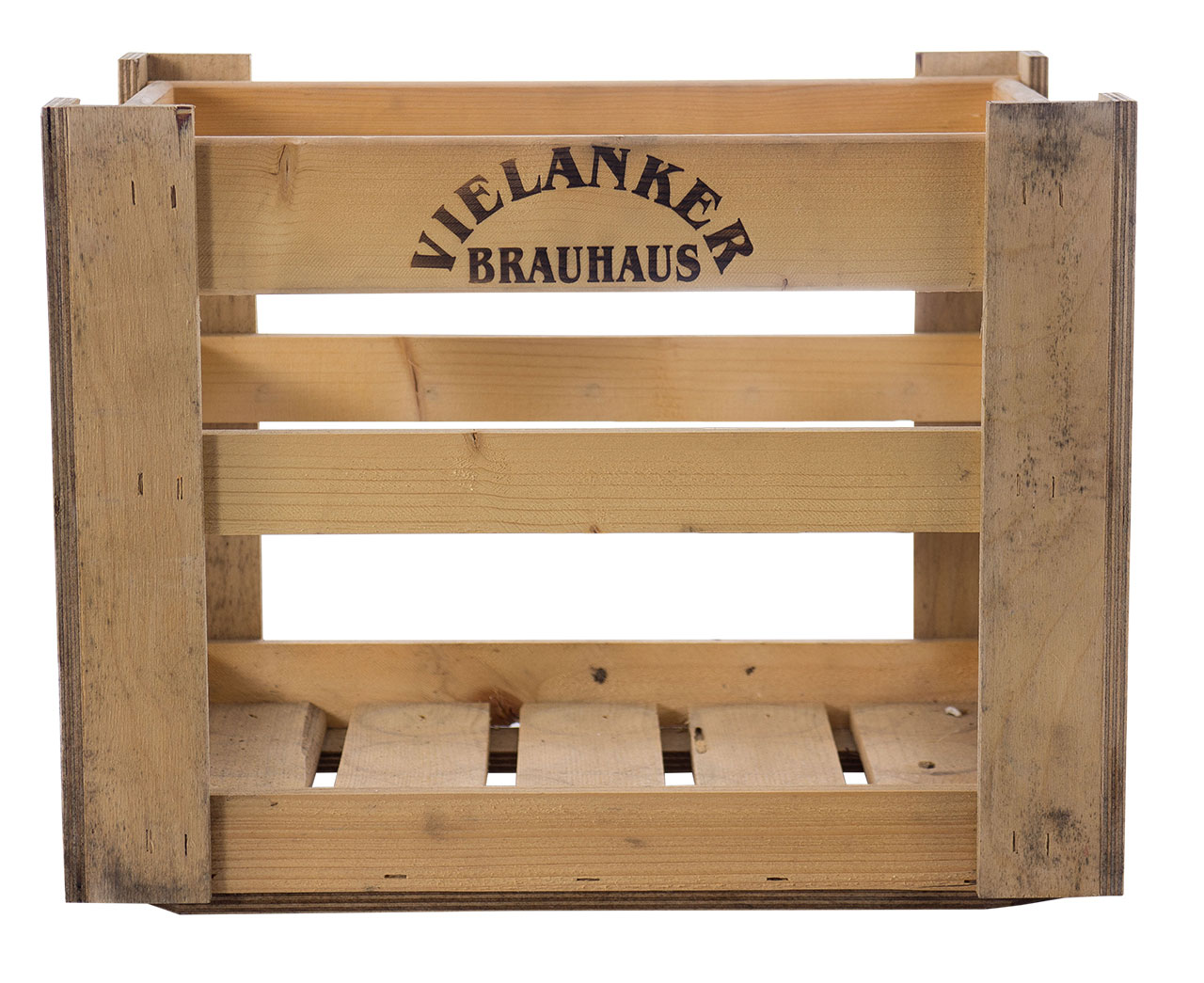 3 rustikale Bierkisten vom Vielanker Brauhaus 40x30x31cm