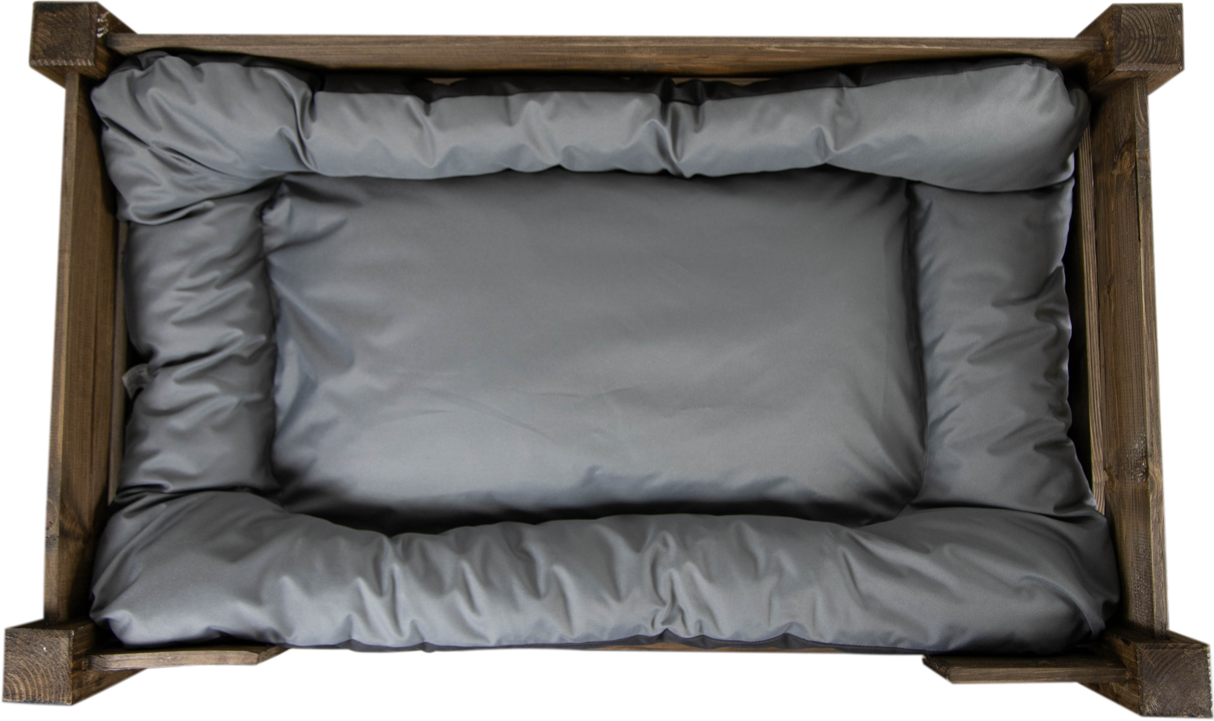 Hundebett Winston XXL Palisander mit Füßen mit Kissen grau 100x60x25cm Hundebett Winston XXL Palisander mit Füßen mit Kissen grau 100x60x25cm