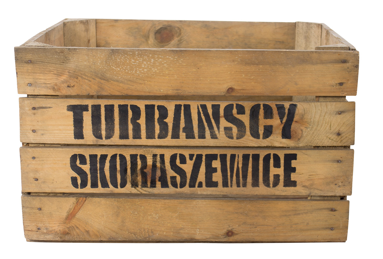 Alte Apfelkiste mit dekorativem Erzeuger-Aufdruck 50x40x30cm Alte Apfelkiste mit dekorativem Erzeuger-Aufdruck 50x40x30cm