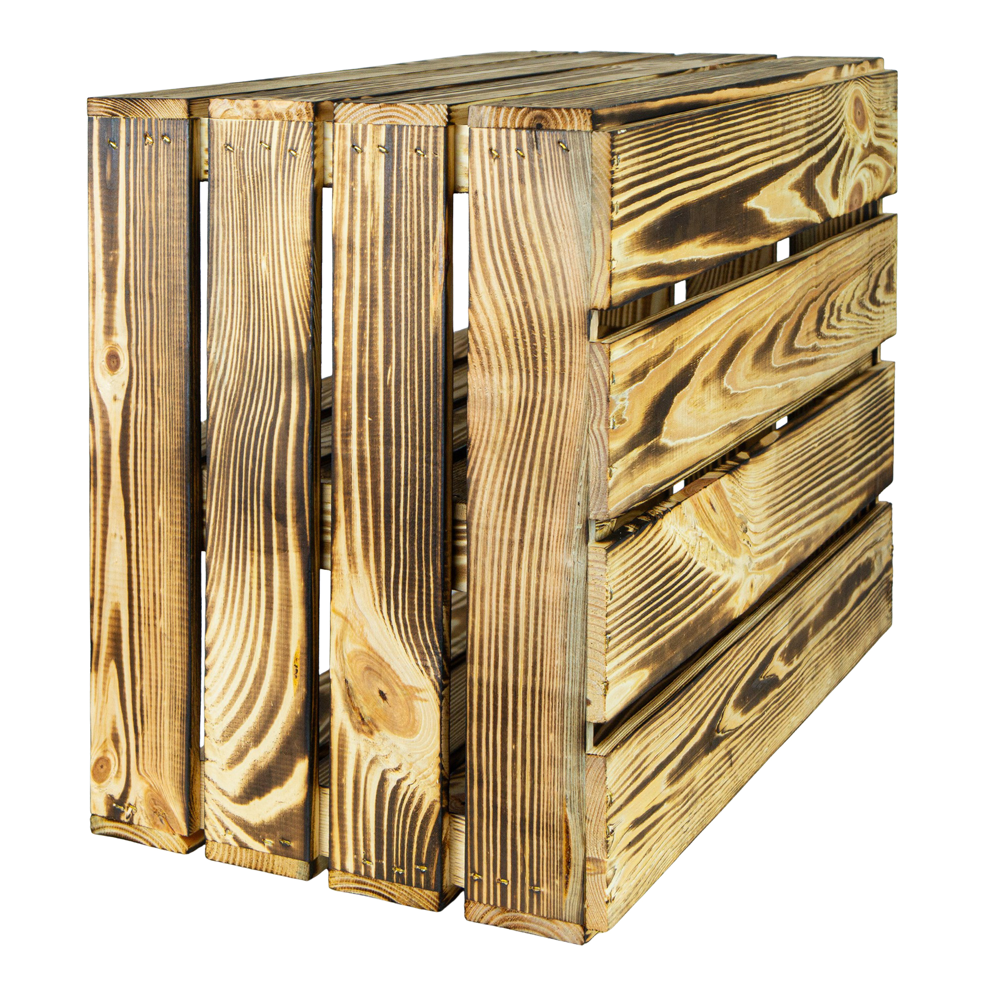 Geflammte Kiste für Schuh-und Bücherregal 50x40x30cm