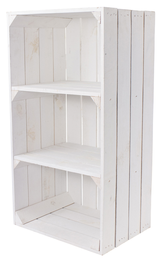Weiße schmale Regalkiste 68x40x31cm Weiße schmale Regalkiste 68x40x31cm