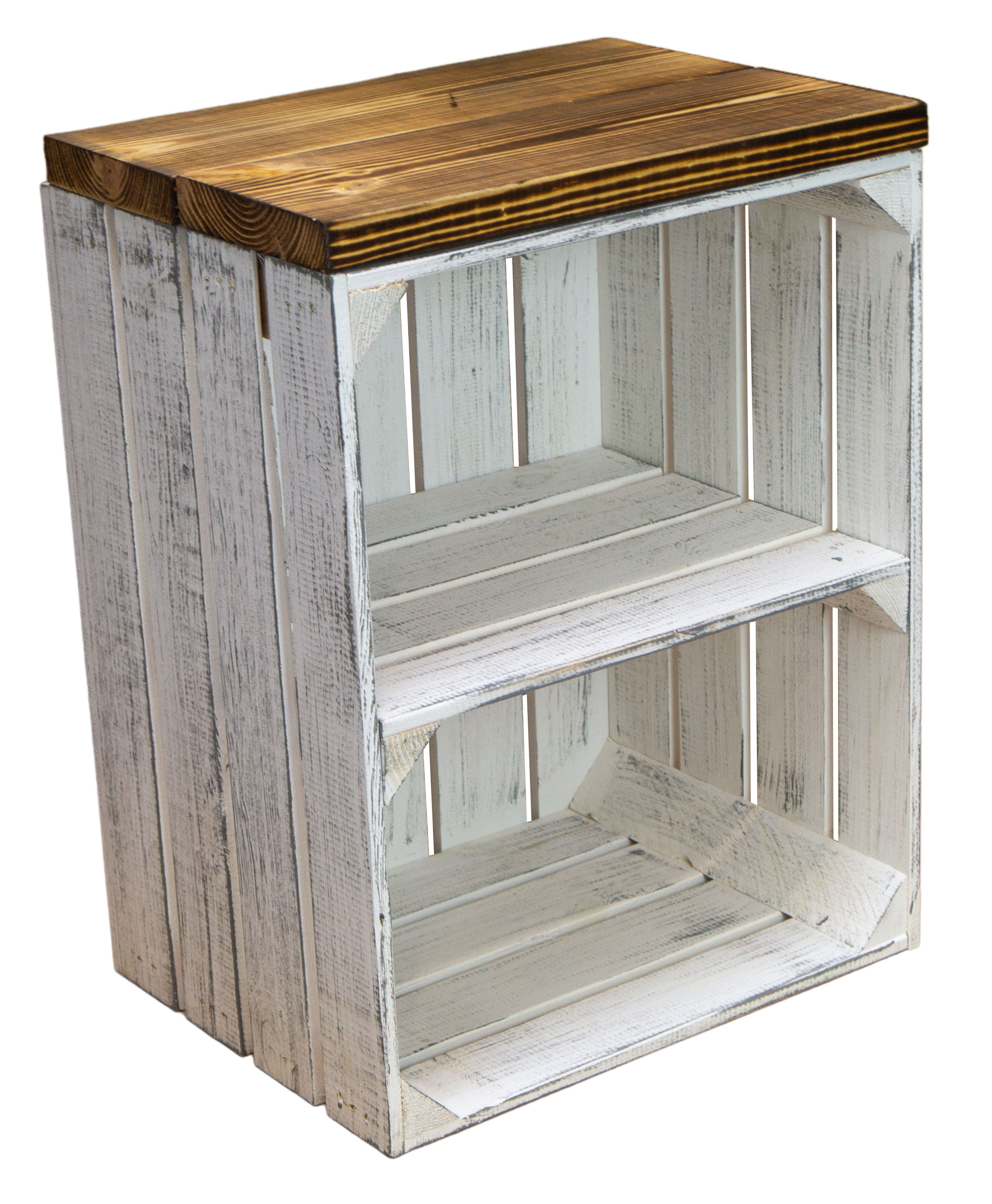 Hocker Anne shabby weiss Quer - Holzplanken flam. Hocker Anne shabby weiss Quer - Holzplanken flam.