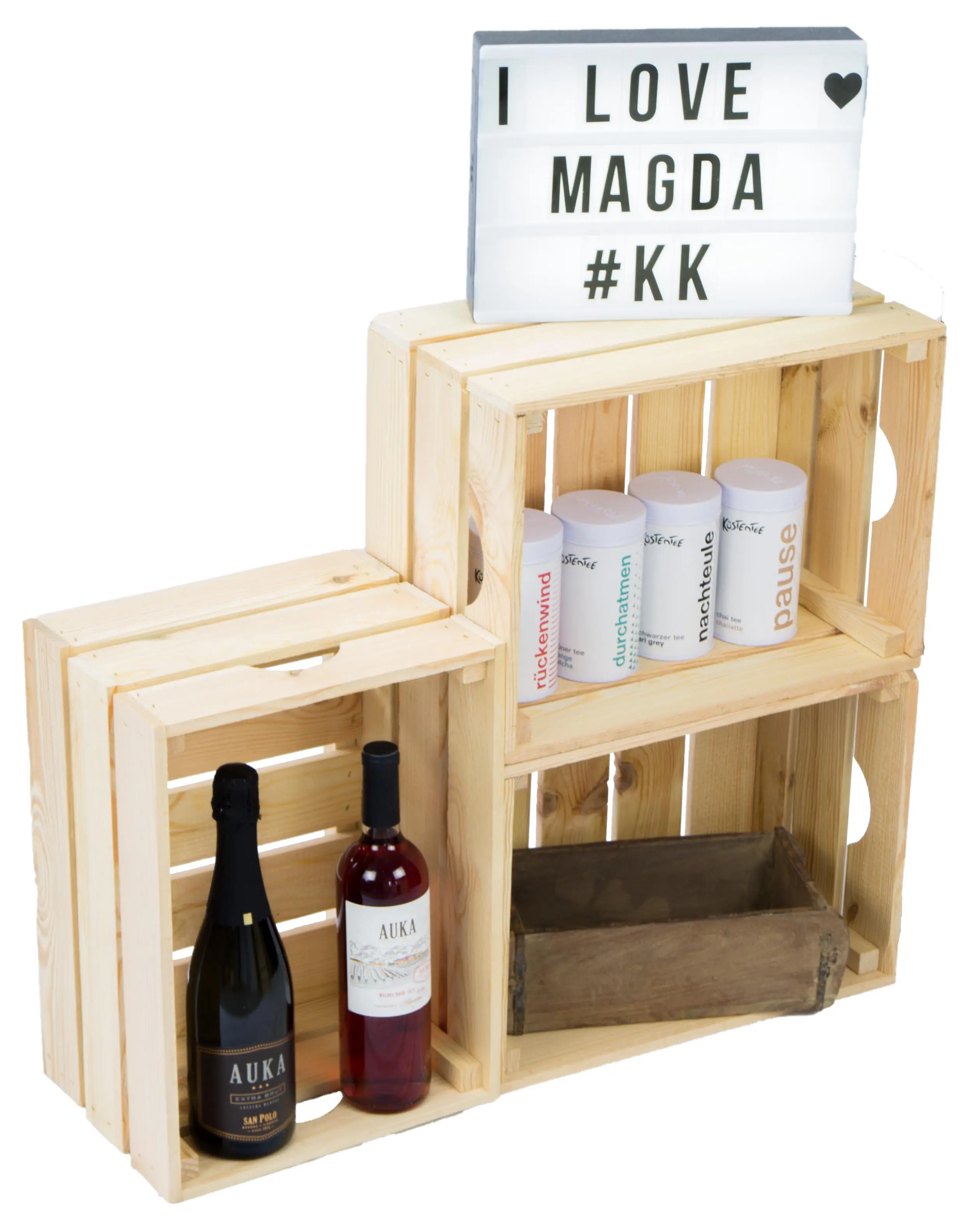 Helle neue Gemüsekiste Magda in Natur Helle neue Gemüsekiste Magda in Natur