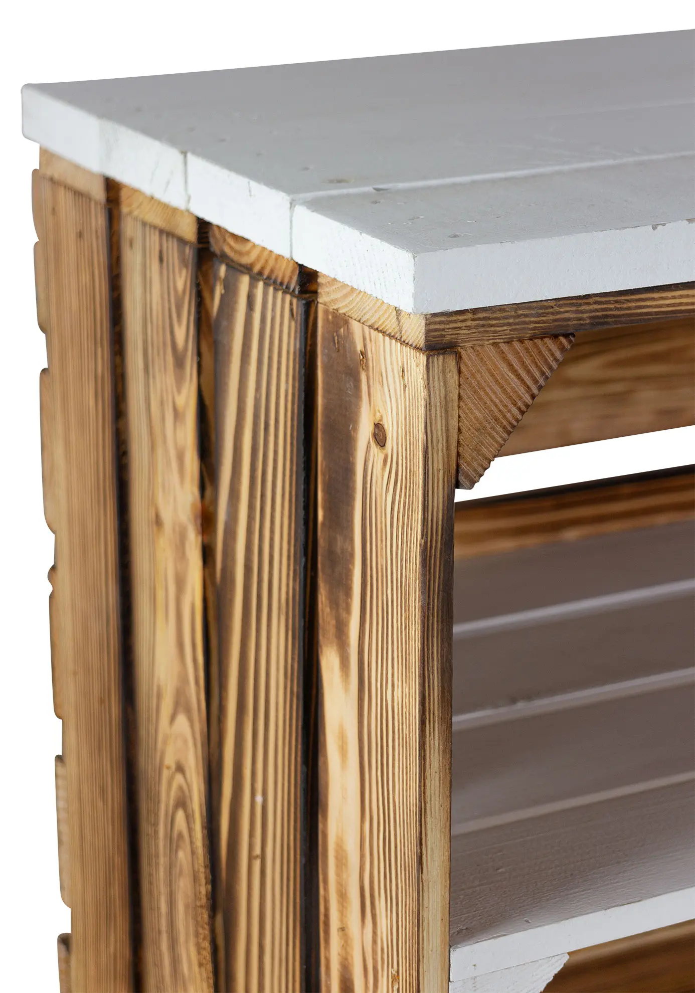 TV-Schrank aus Regalkisten auf Holzfüßen 100x30x50cm TV-Schrank aus Regalkisten auf Holzfüßen 100x30x50cm