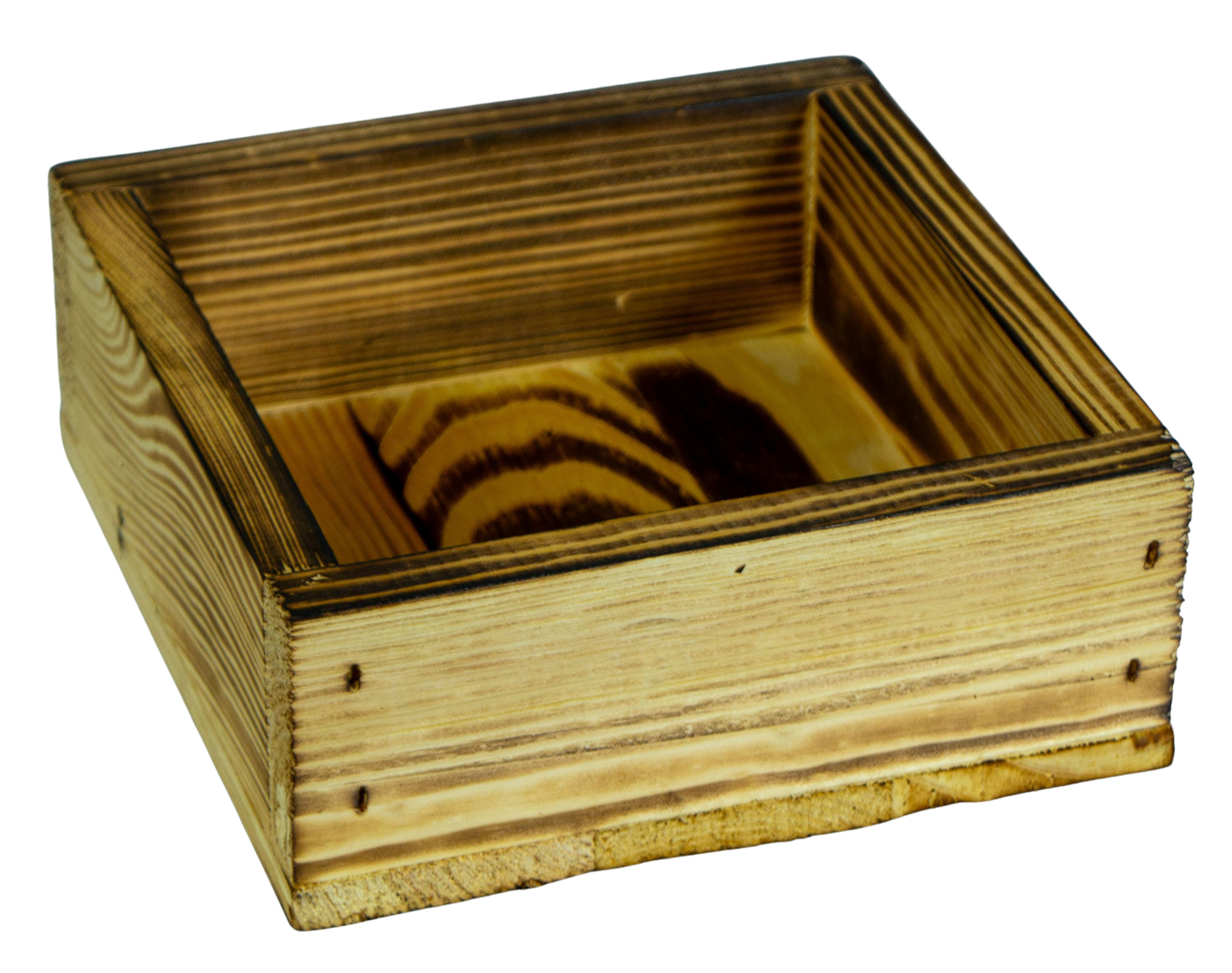 Kleines Dekotablett-Set aus 5 Holzkisten 40x40cm 8cm Höhe Kleines Dekotablett-Set aus 5 Holzkisten 40x40cm 8cm Höhe