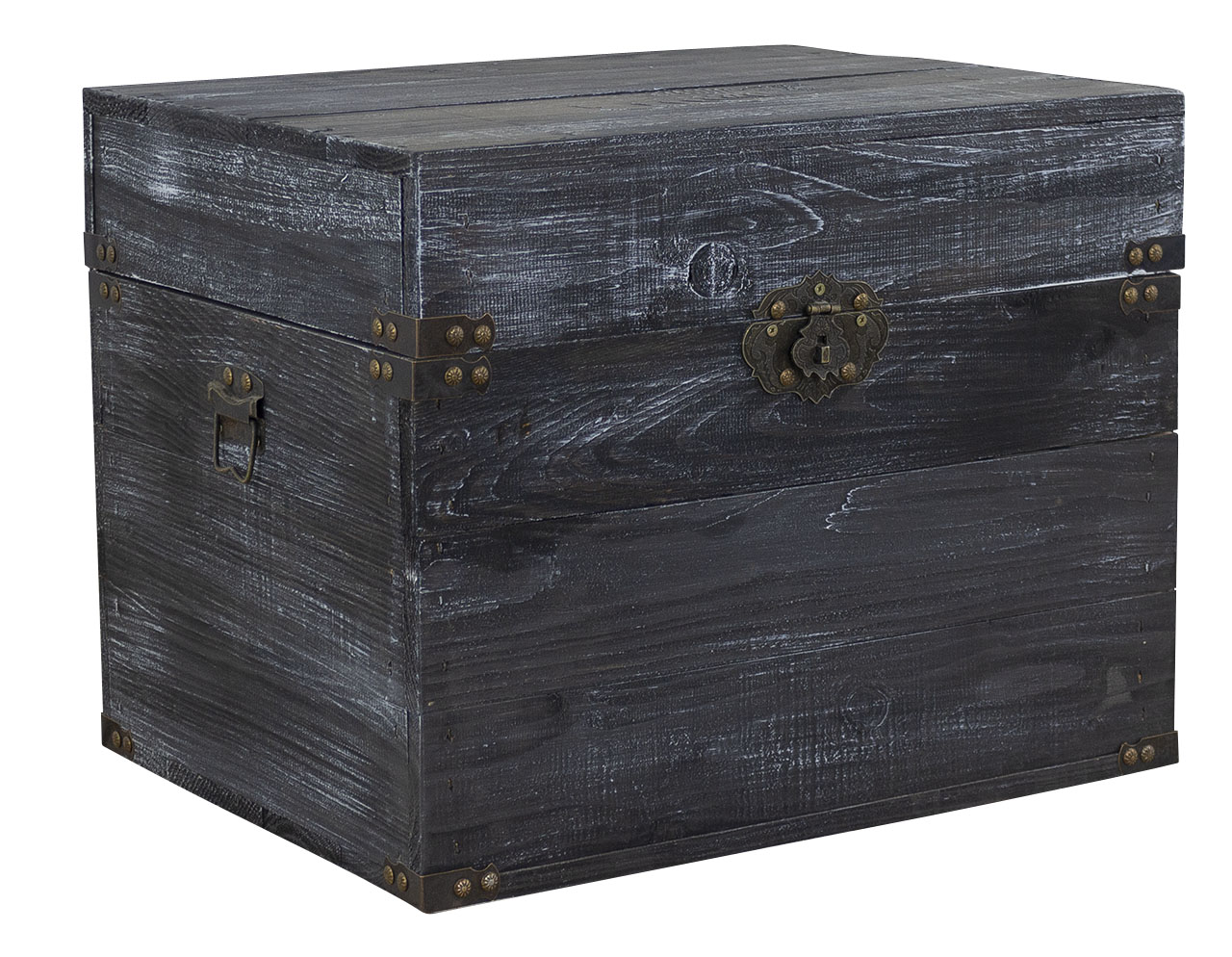 Angesagte Vintage Holztruhe zum Verstauen von Kleinigkeiten / dekorativ mit Deckel 45x35x35xcm