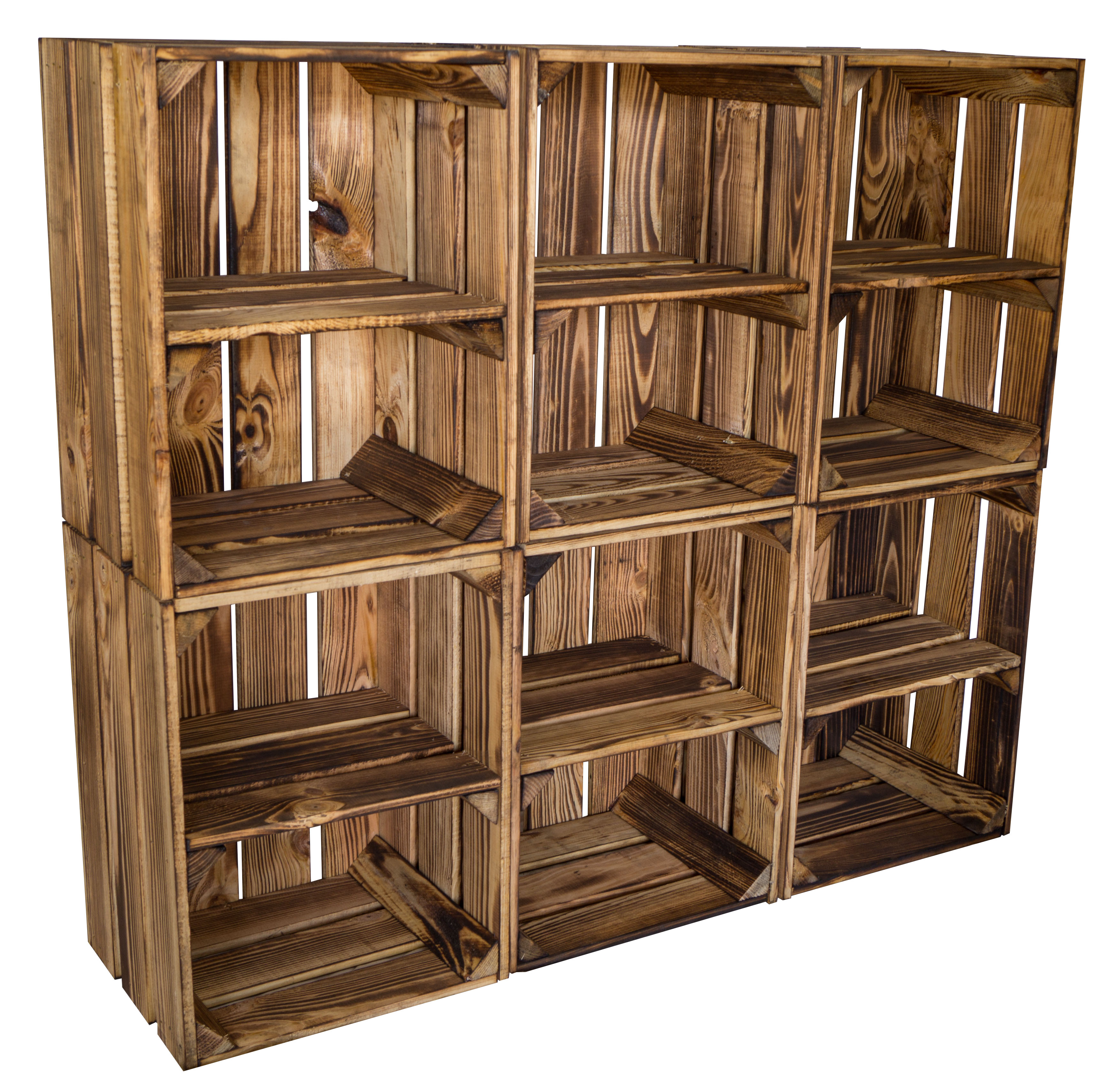 Obstkiste Bella Quer geflammt Obstkiste Bella Quer geflammt