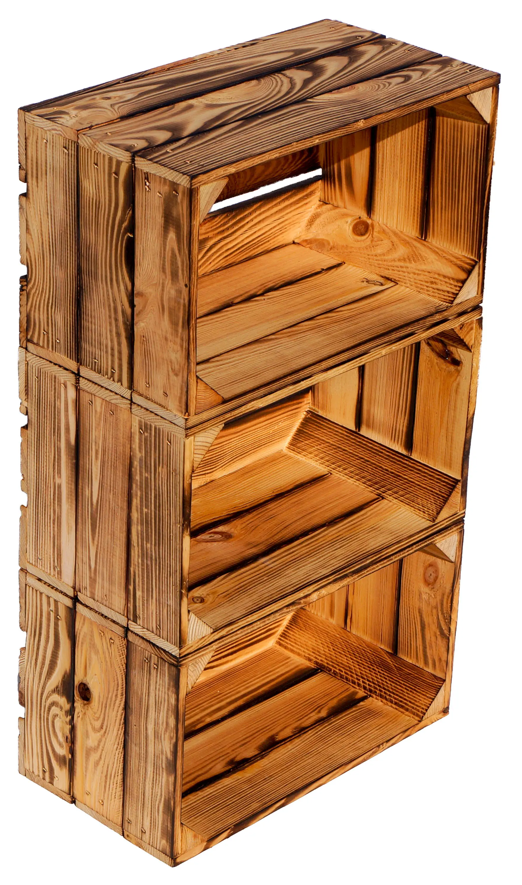 Weinkiste "Hilde" geflammt ohne 38x22x19cm