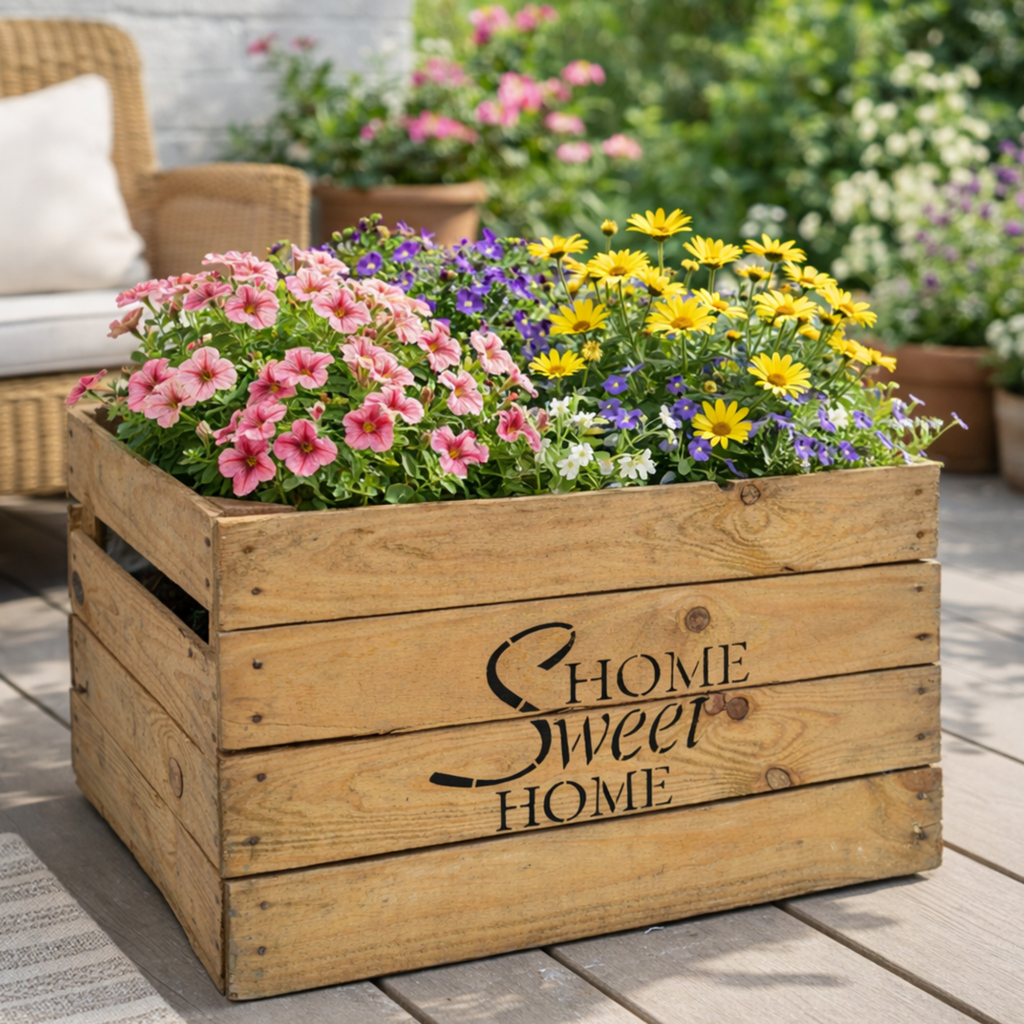 Obstkiste Home Sweet Home