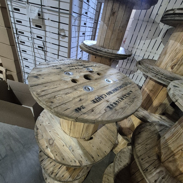 Kabeltrommel als Gartentisch 80cm x Höhe ca 58cm