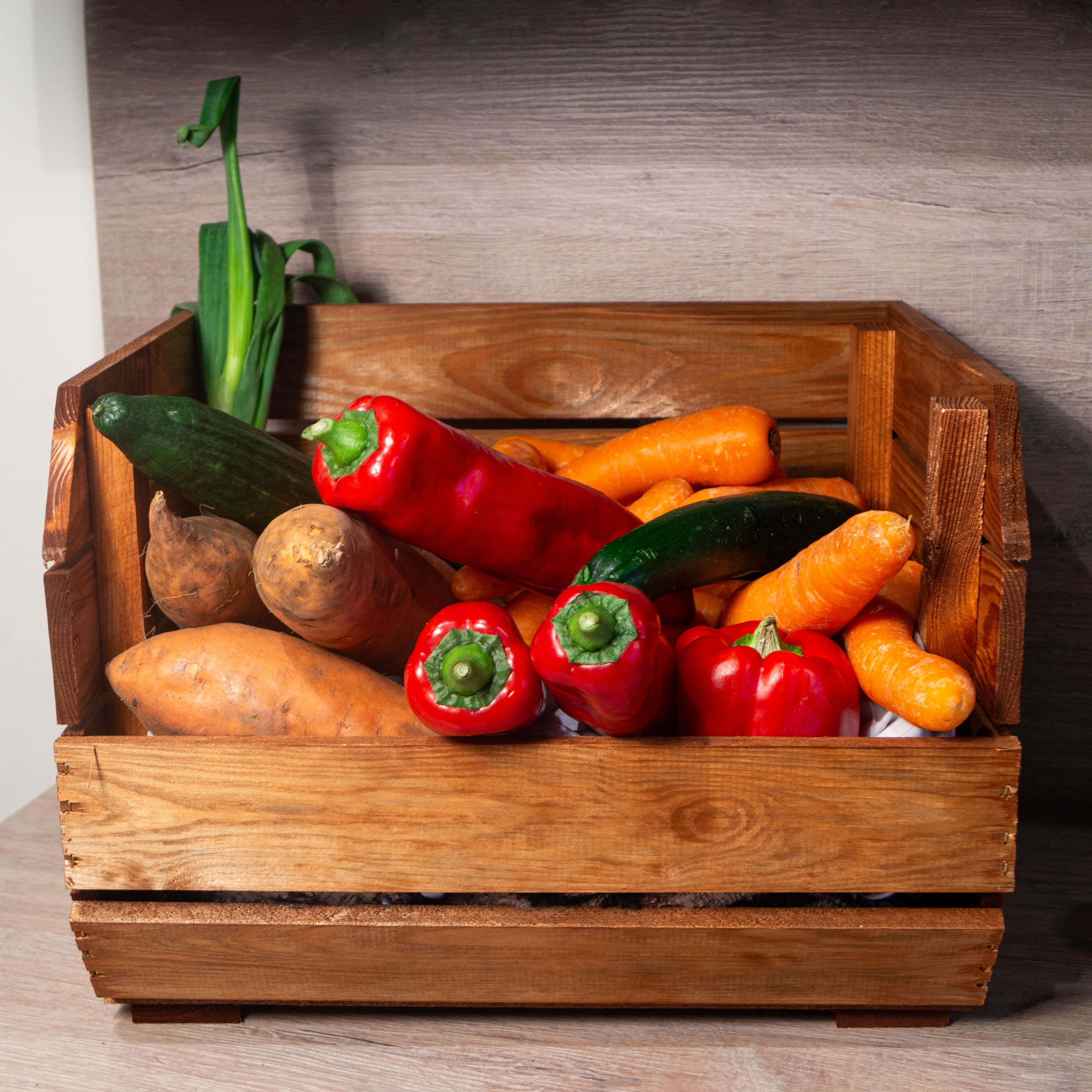 3er Set Regalkiste Olaf Ocker 40x33x30 cm