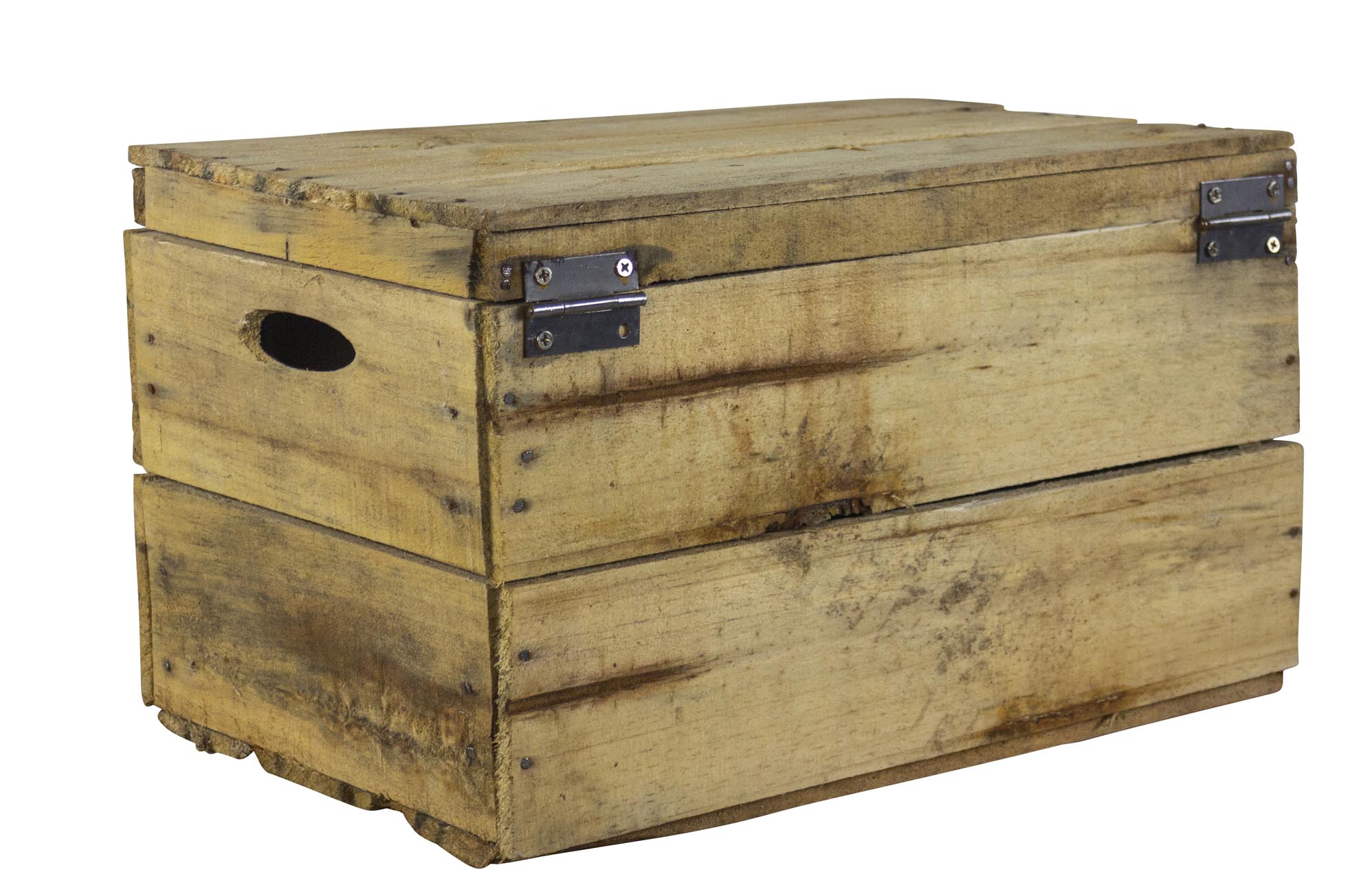 Rustikale Obstkiste mit Deckel und Aufdruck Whisky 42x31x28cm Rustikale Obstkiste mit Deckel und Aufdruck Whisky 42x31x28cm