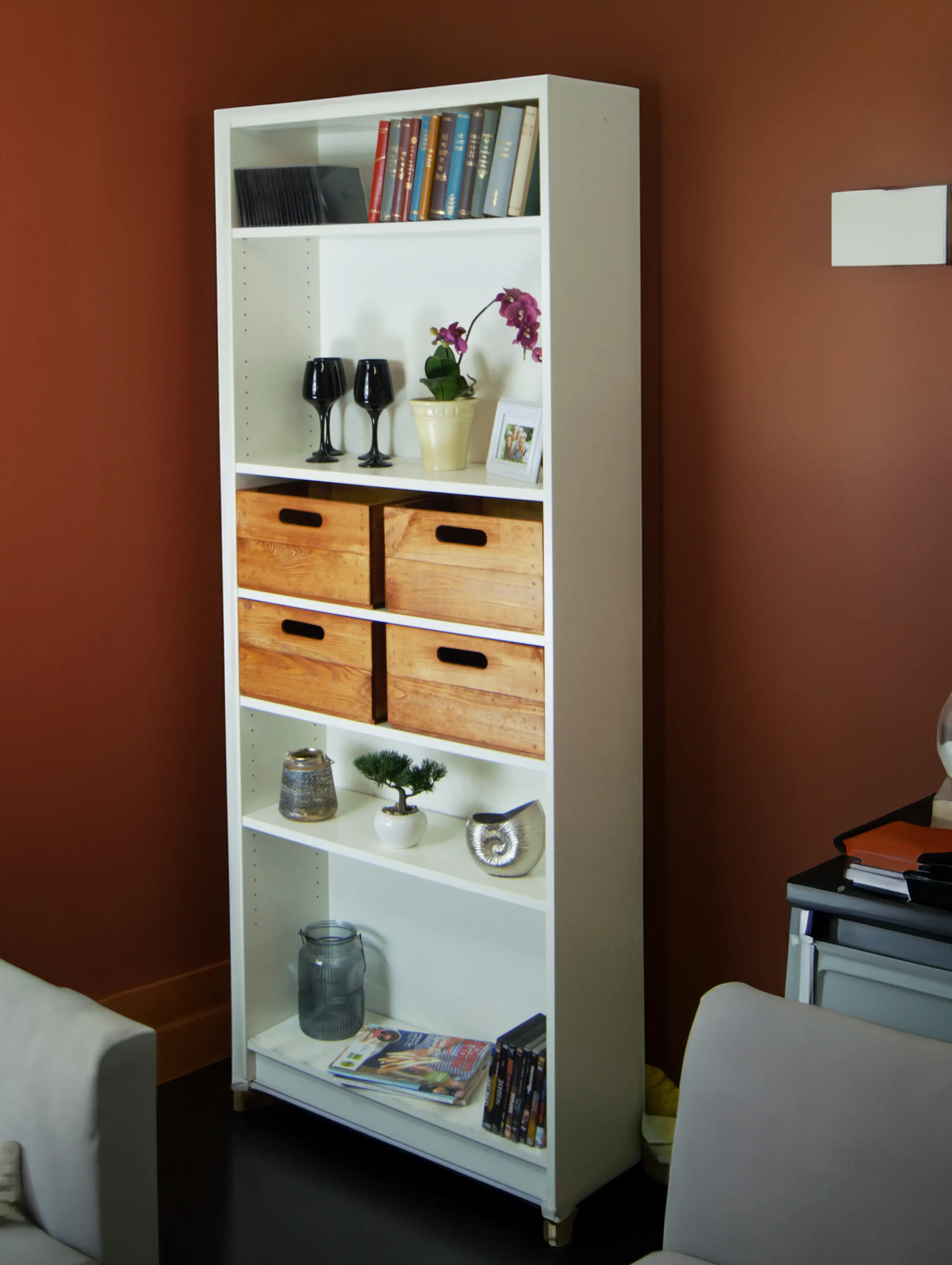 Kleine Einschubkiste passend für Billy-Regale in ocker 36x25x20cm Kleine Einschubkiste passend für Billy-Regale in ocker 36x25x20cm