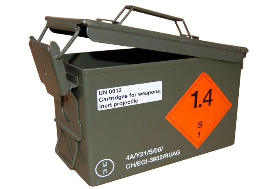 kleine Munitionskiste Metall 4API Aufbewahrungskiste 30,5 x 15,5 x 18,3cm