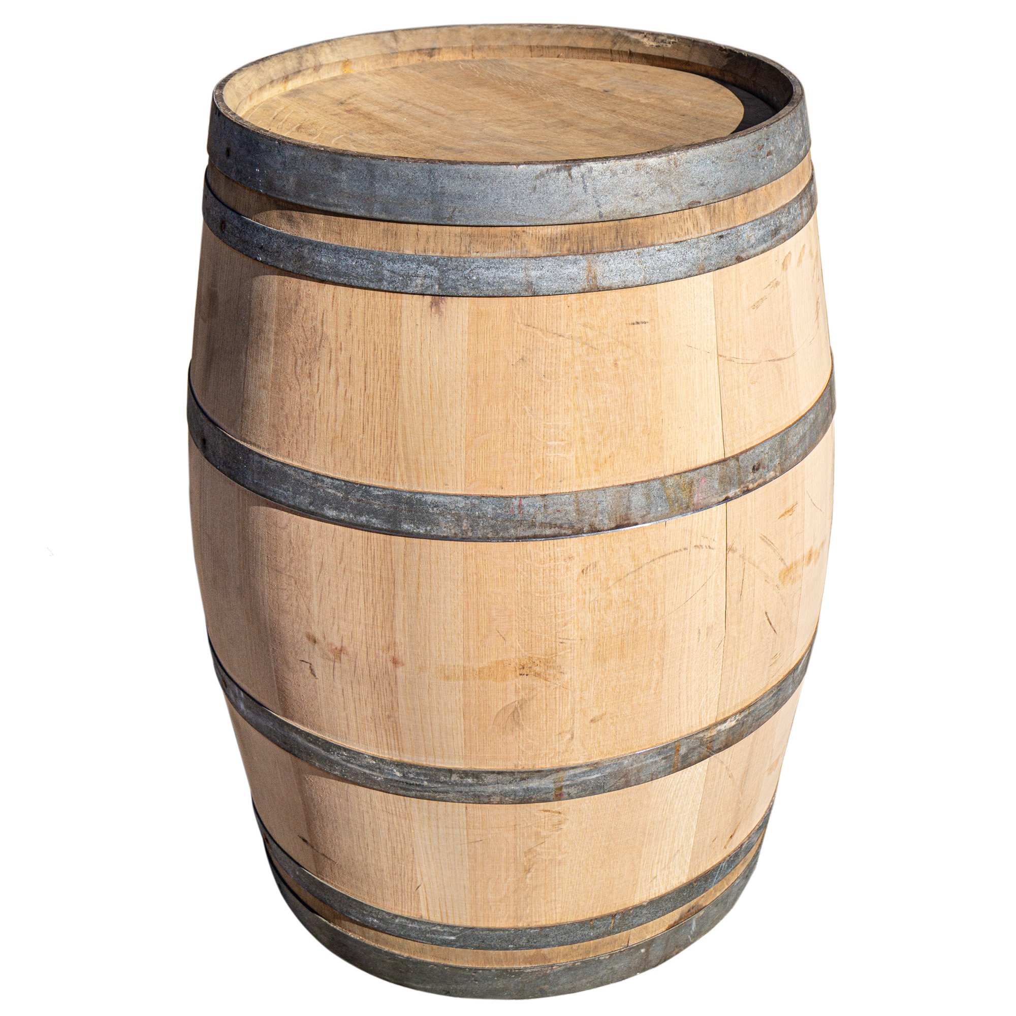 Gebrauchtes Weinfass geschliffen 225L kaufen – Eichenfass für Garten, Deko & Möbelbau 