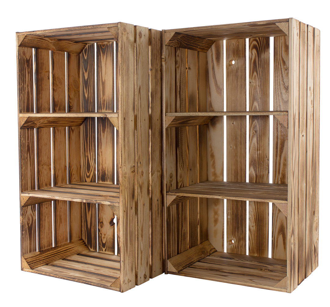 Geflammter Hochschrank mit 2 Böden 68x40x31cm Geflammter Hochschrank mit 2 Böden 68x40x31cm