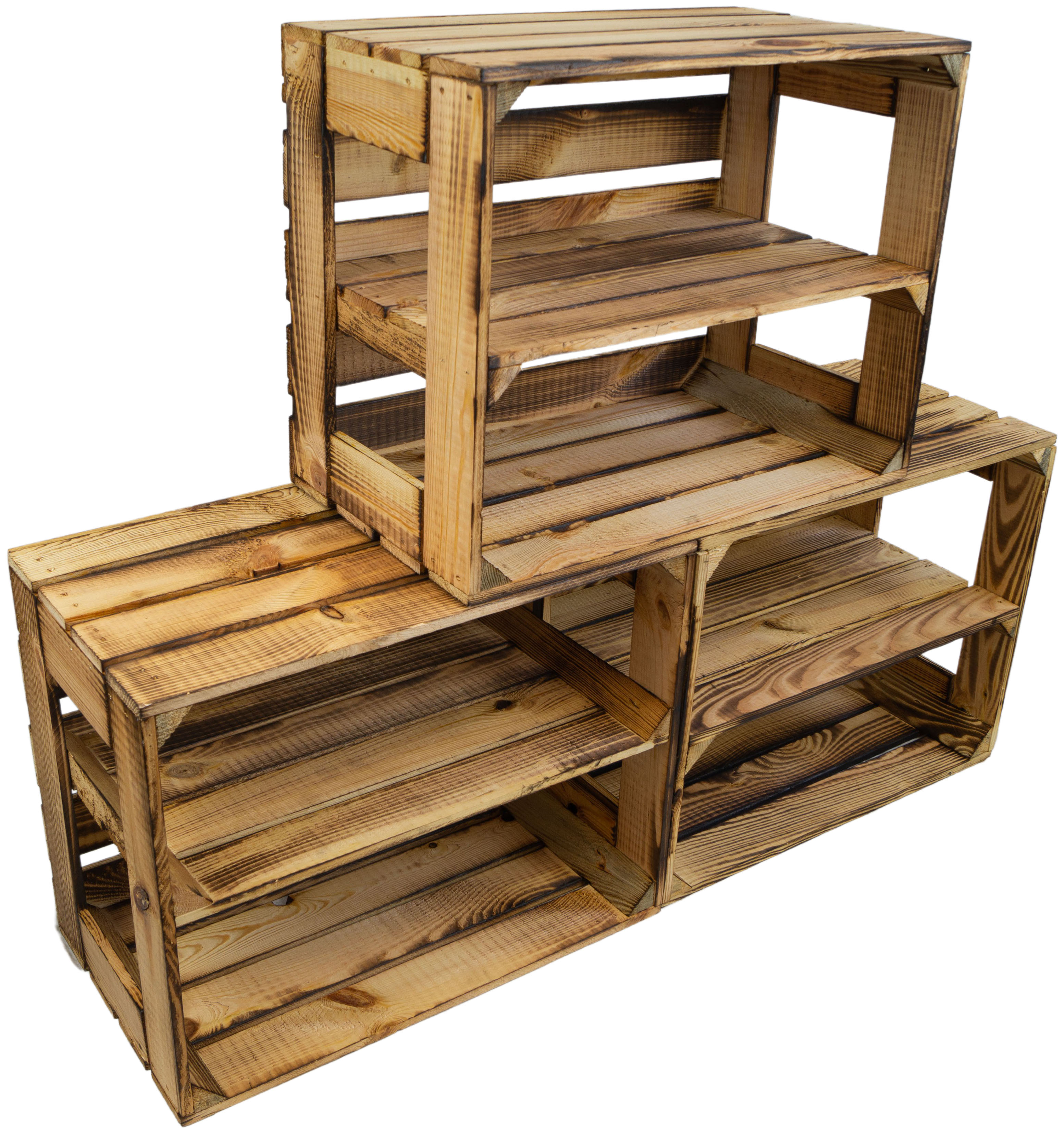 Geflammte Regalkiste Display Edition 50x40x30cm