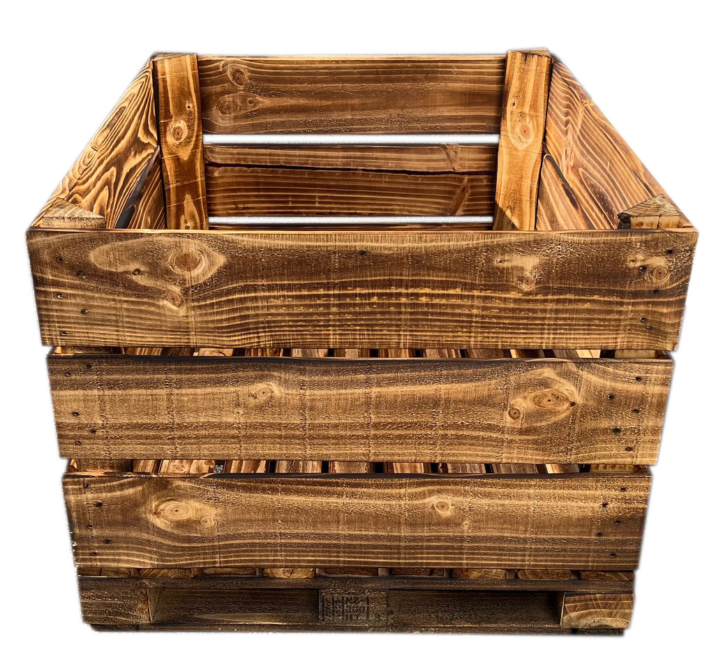 Geflammte Großkiste für Hochbeet 120x100x81cm *Abholerpreis* Geflammte Großkiste für Hochbeet 120x100x81cm *inkl. VERSAND*