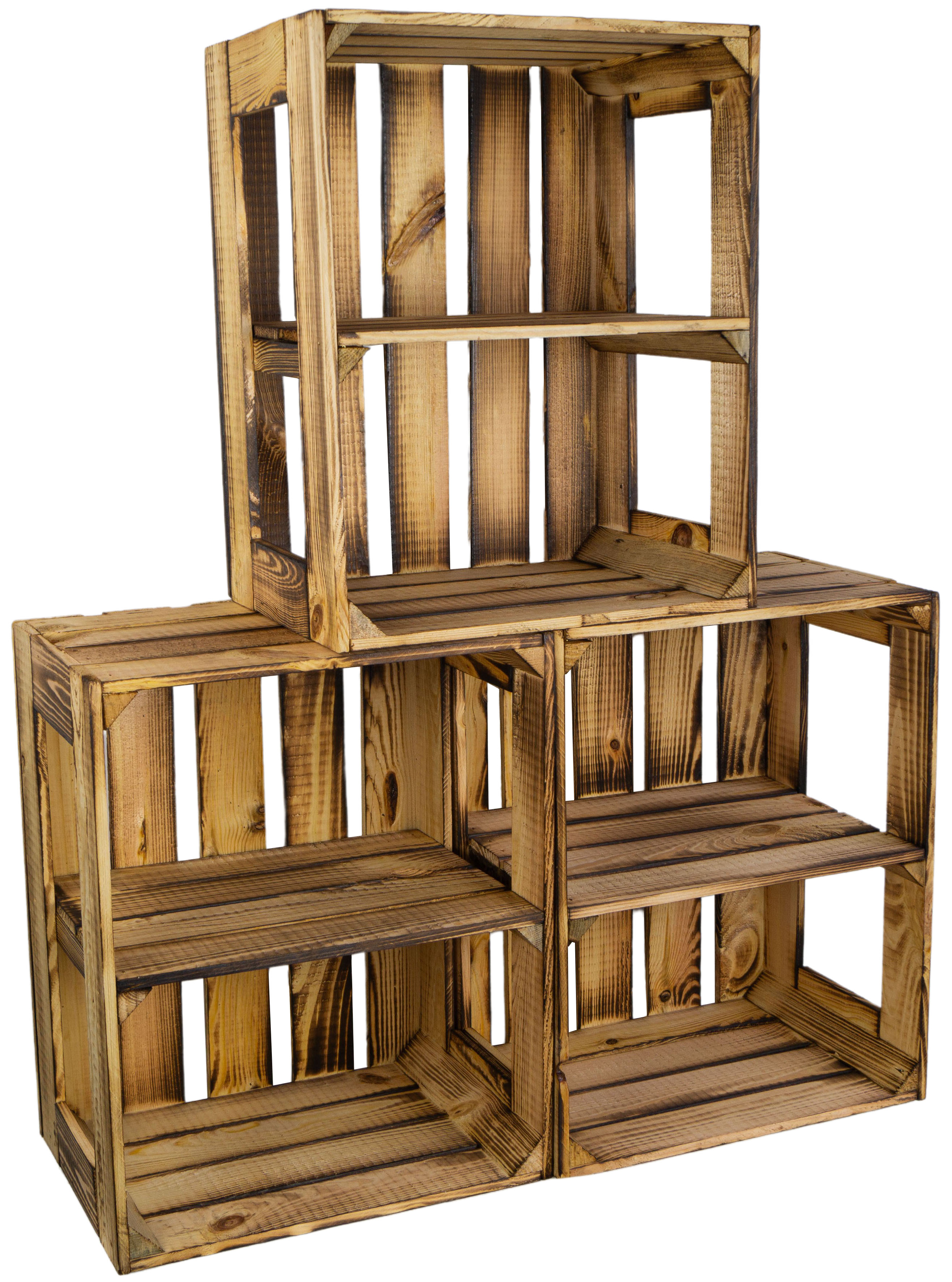 Geflammte Regalkiste Display Edition 50x40x30cm