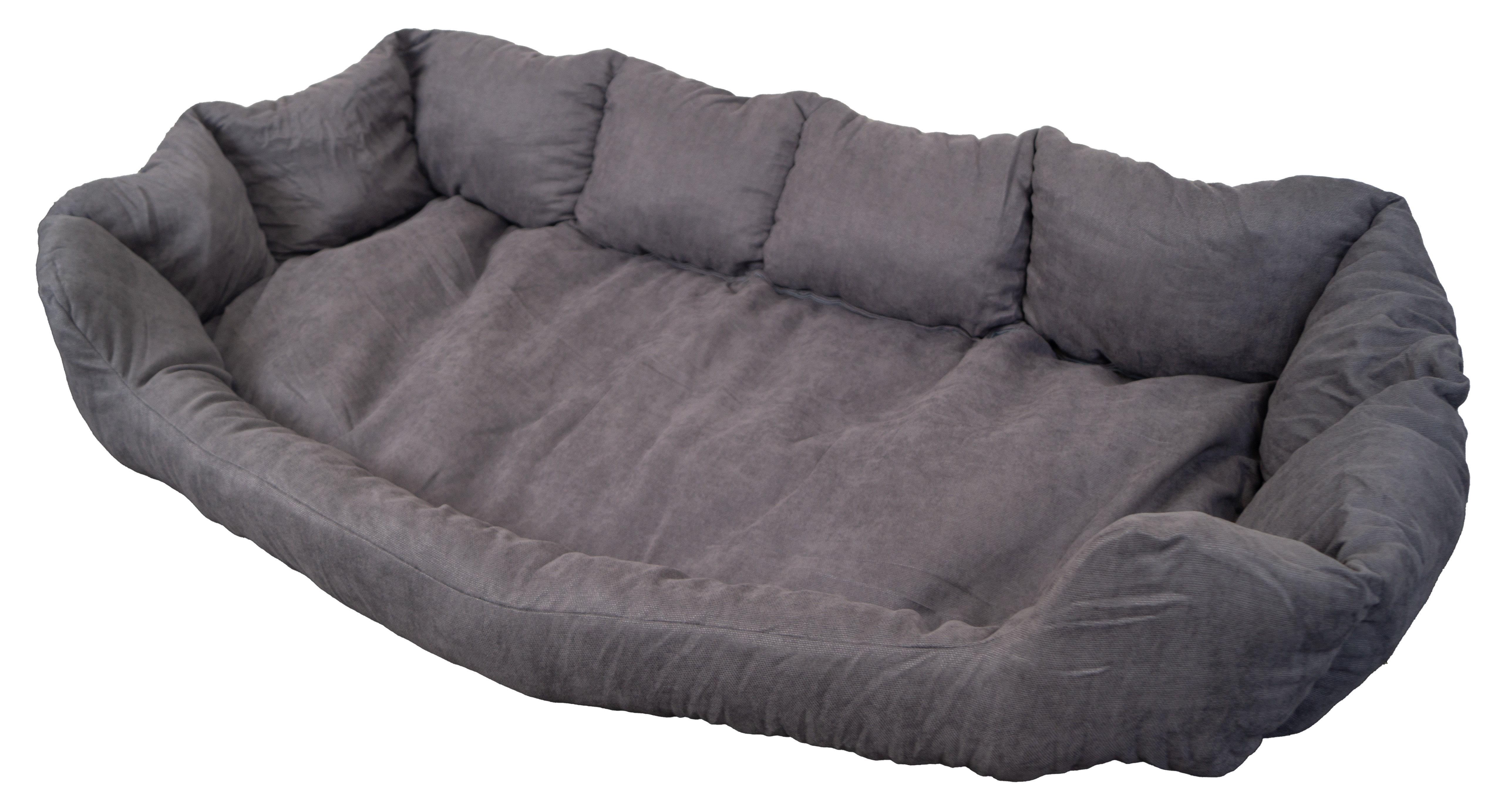 Großes Hundekissen "Balu" - Ersatzkissen in grau 90x57x45cm XXL Hundekissen "Balu" - Ersatzkissen in grau 115x54x40,5cm