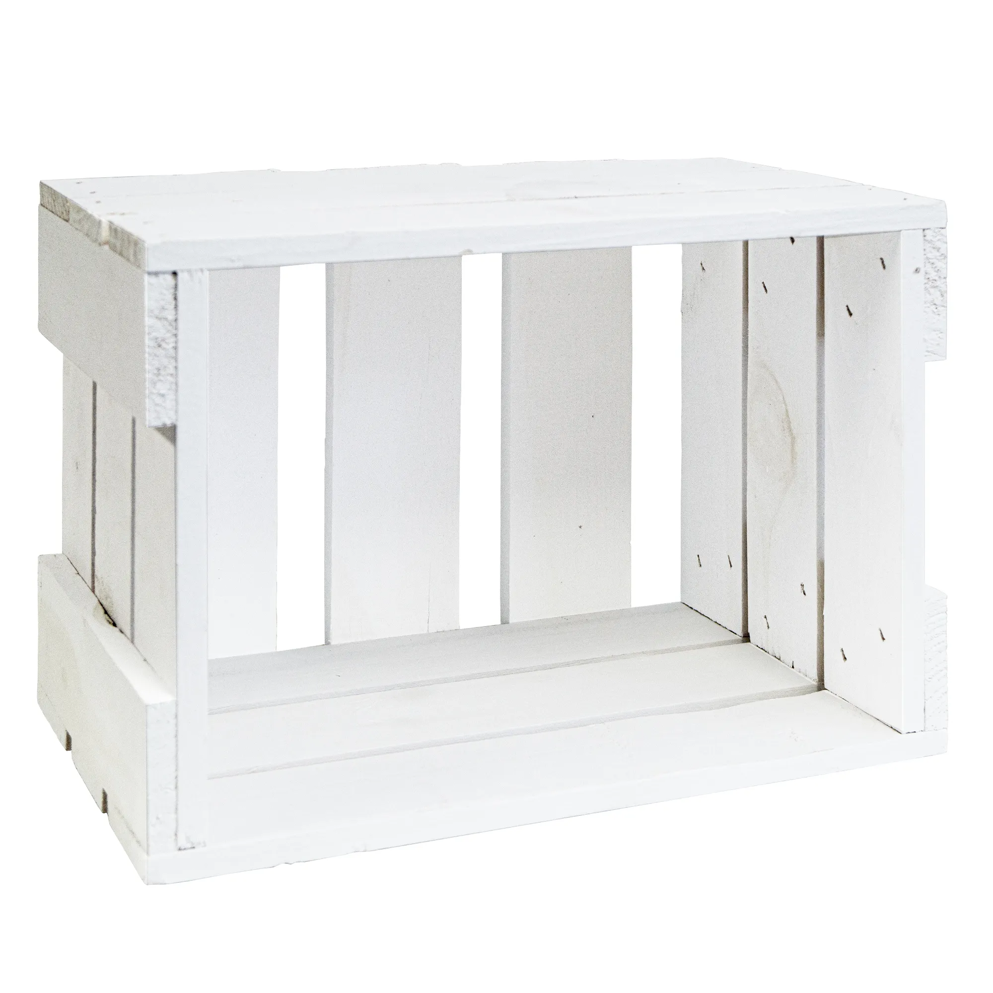 Mini-Weinkiste in weiß 34x23x19cm