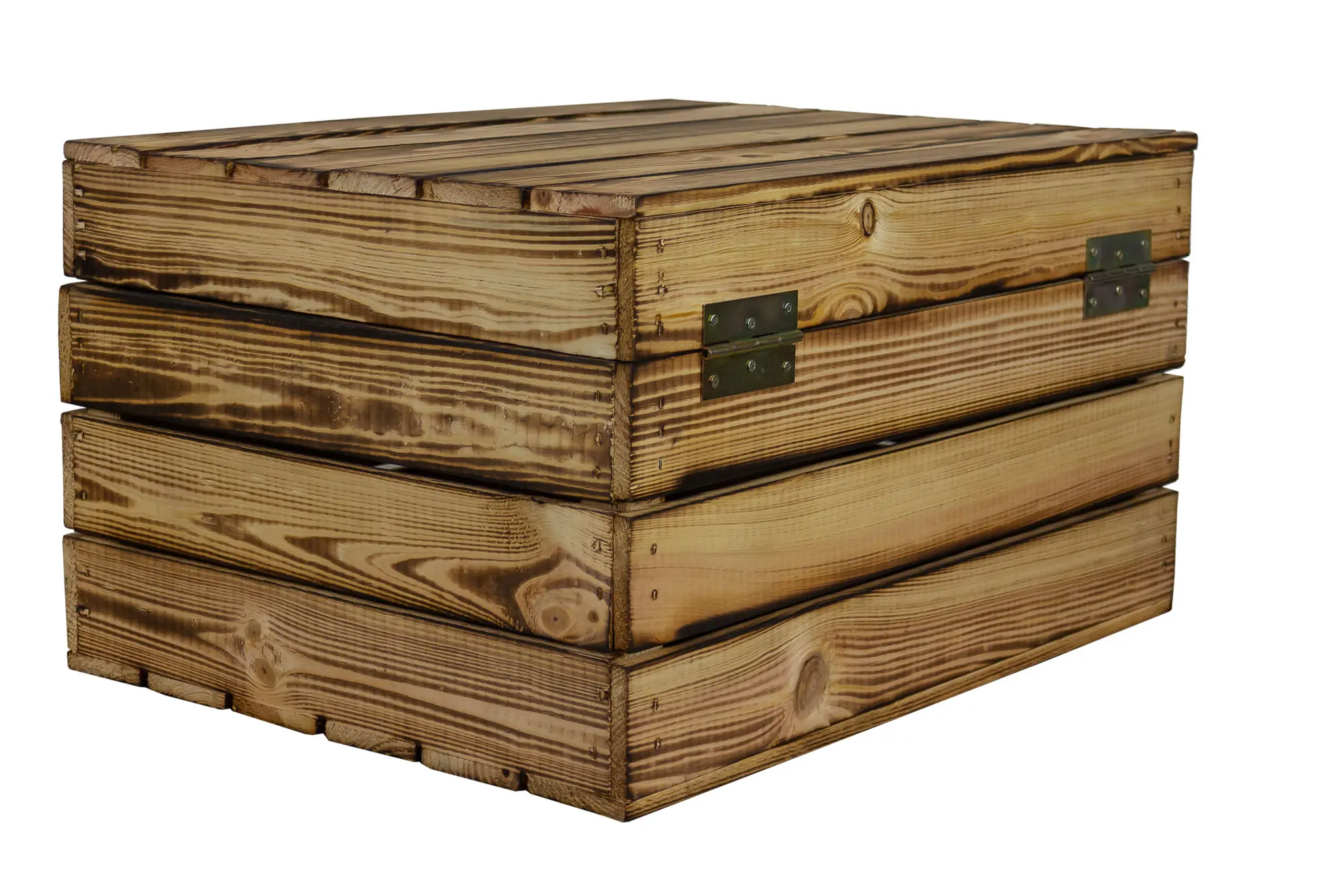 Große geflammte Holztruhe als Geschenkbox oder Erinnerungskiste XL 50x40x29cm Große geflammte Holztruhe als Geschenkbox oder Erinnerungskiste XL 50x40x29cm