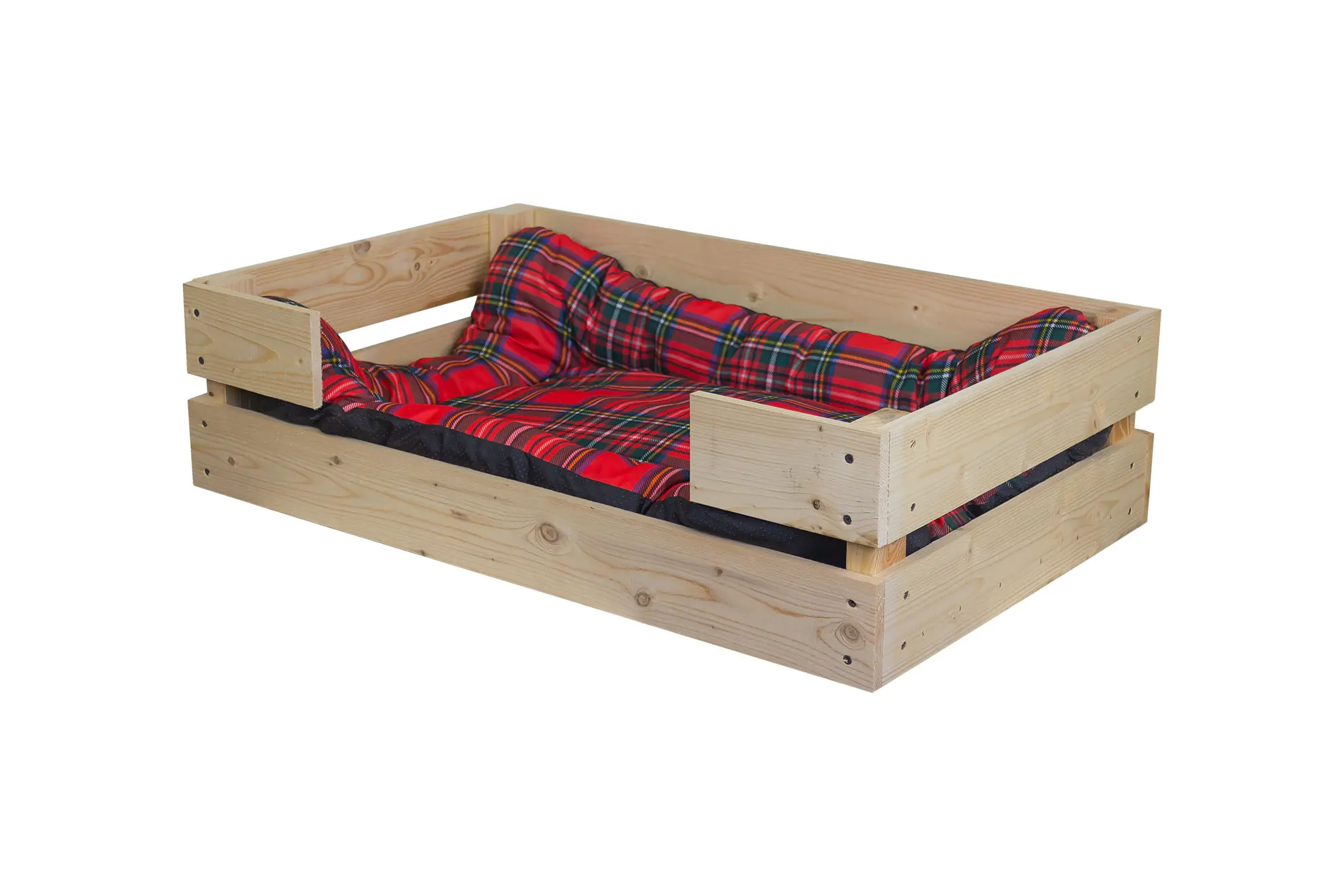 Hundebett Rocky Natur mit Kissen 80x50x21cm Hundebett Rocky Natur mit Kissen 80x50x21cm