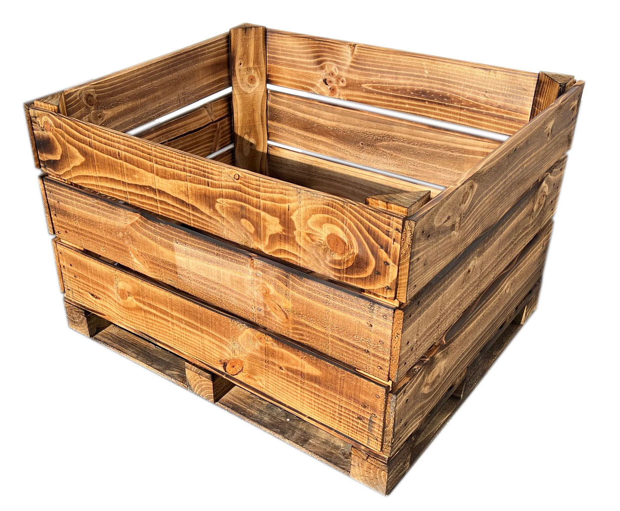 Geflammte Großkiste für Hochbeet 120x100x81cm *Abholerpreis* Geflammte Großkiste für Hochbeet 120x100x81cm *inkl. VERSAND*