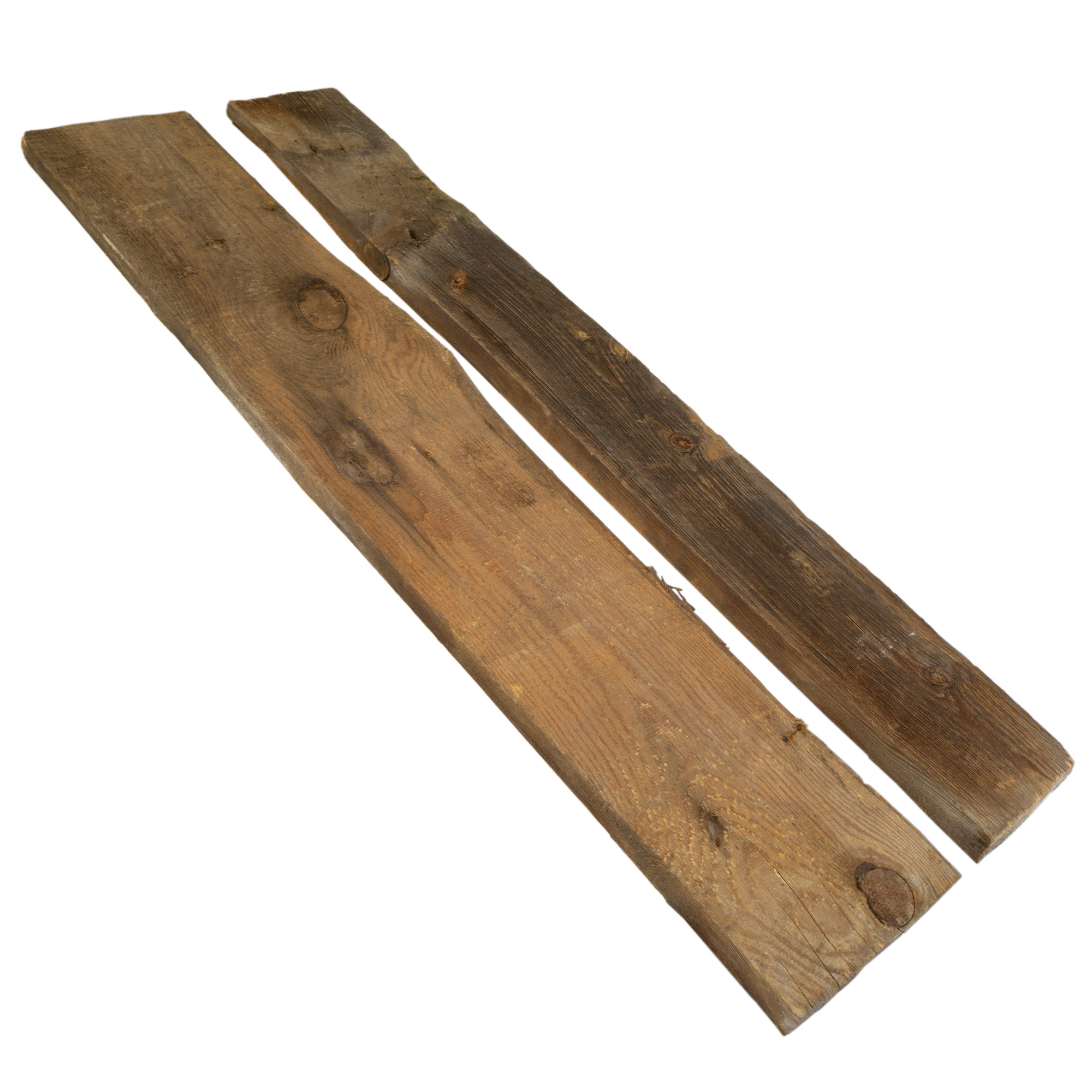 2er Set Holzplanken 100 Jahre alt 50 x 18-22cm 
