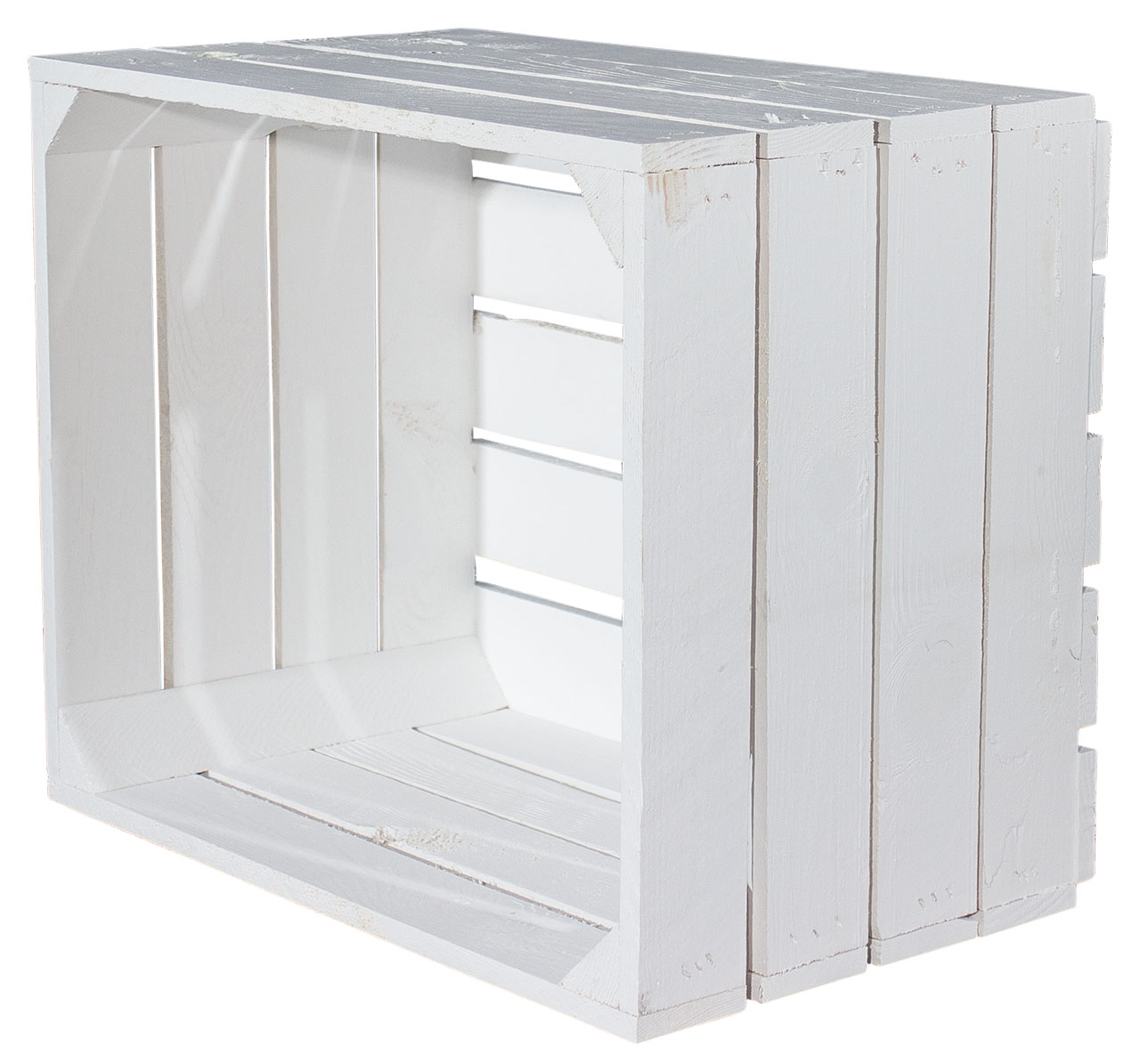 Neue weiße Apfelkiste 50x40x30cm Obstkiste "JOHANNA" weiß "ANKER"