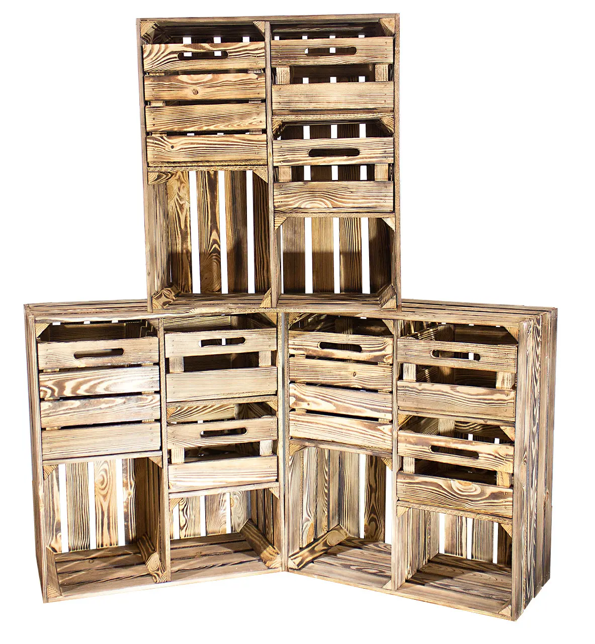 Geflammter Hochschrank + 3 Schubladen 77x68x33cm