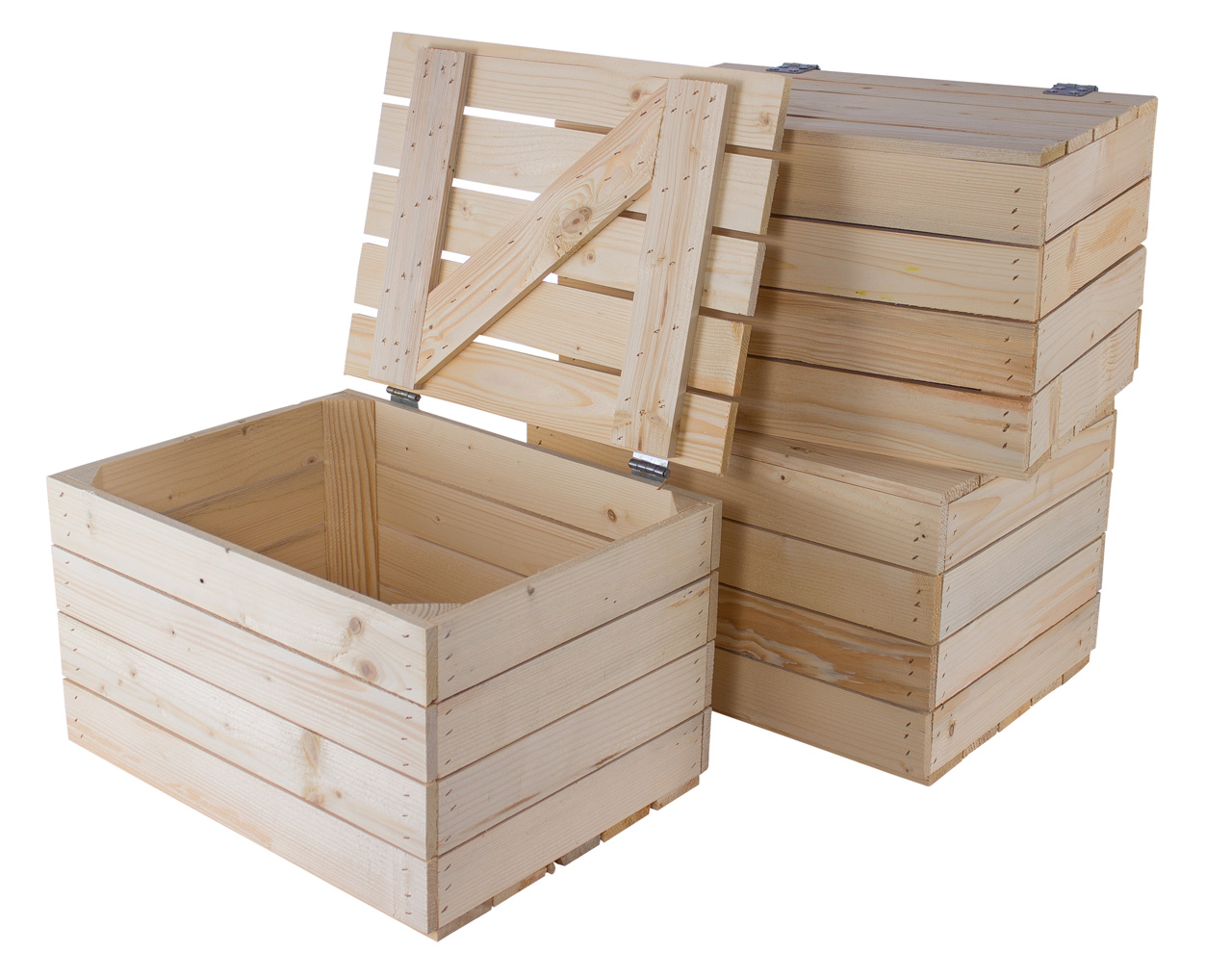 Neue Holztruhe natur *klein* 48x36x30cm