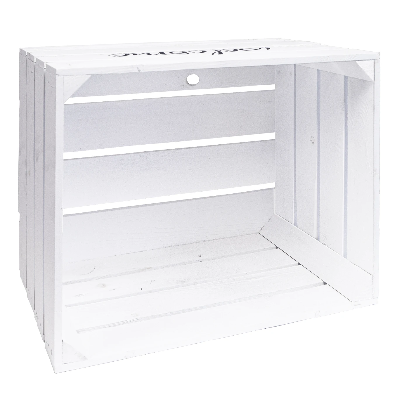 Obstkiste Welcome Welcome Weiss Obstkiste Welcome Welcome Weiss