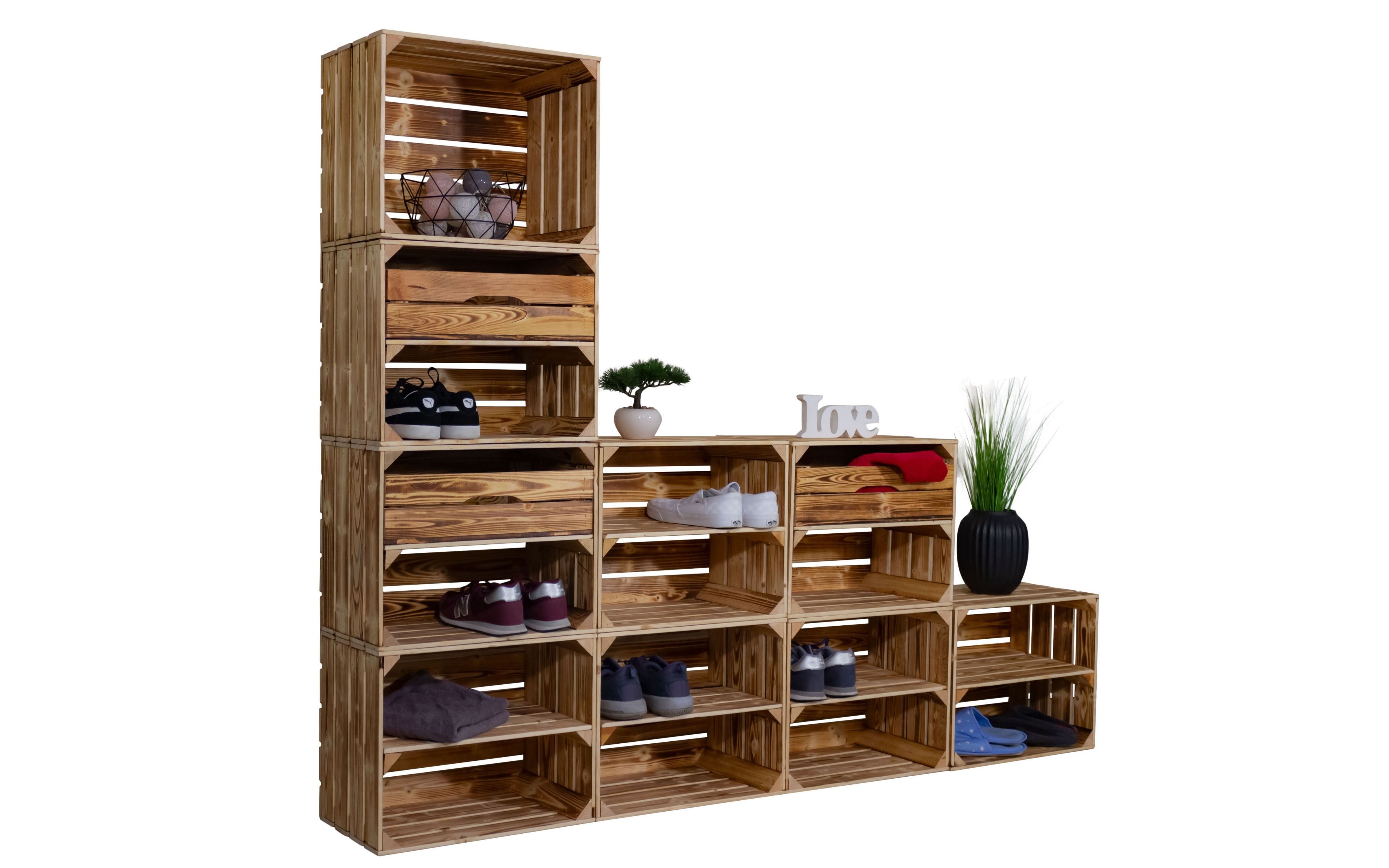 Flurregal "Larissa" mit Schuhregal und Schubladen Flurregal "Larissa" mit Schuhregal und Schubladen