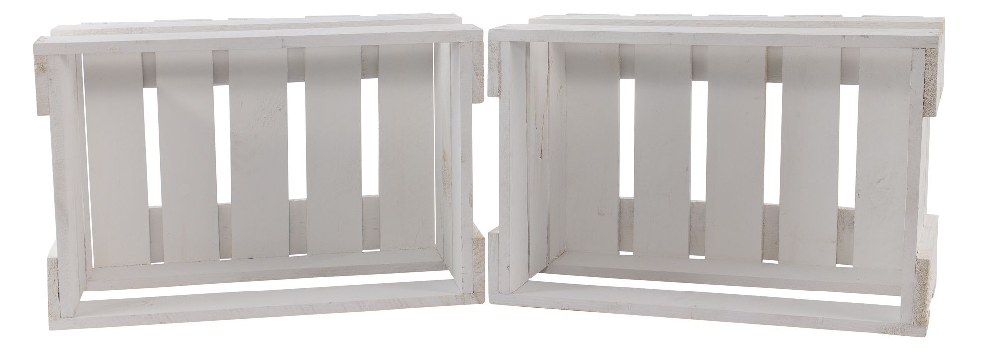 Neue weiße Weinkiste 46x30,5x24cm