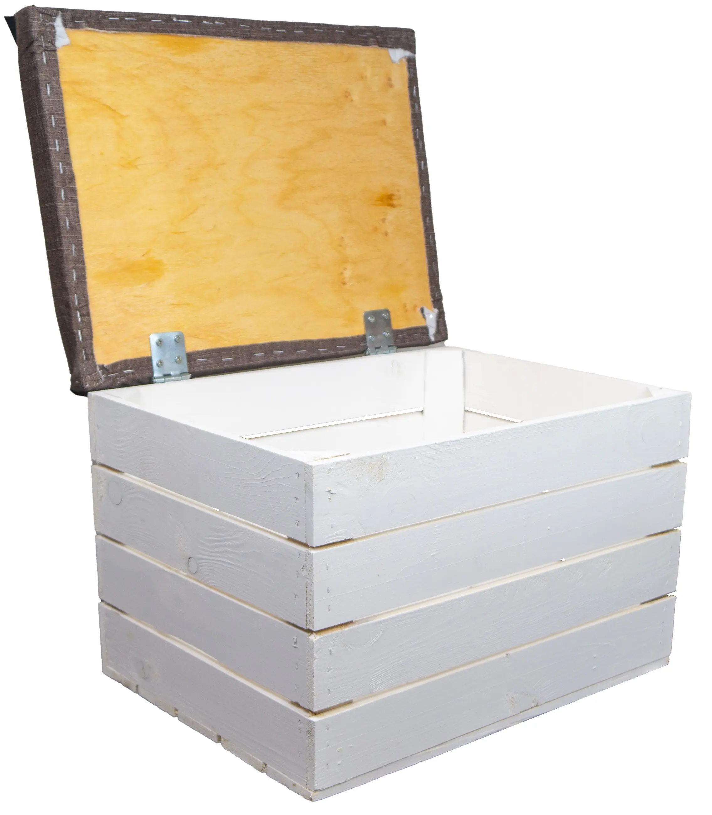 Sitzkiste Mira weiß mit Polster Maße 34x35x48 belastbar bis 150kg Deckel Sitzkiste Mira weiß mit Polster Maße 34x35x48 belastbar bis 150kg Deckel