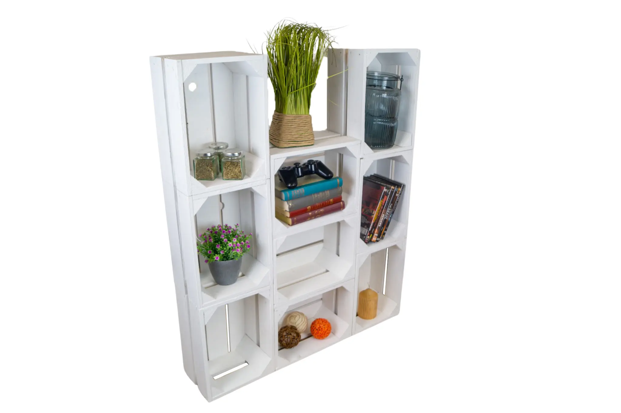 Kleine Holzkiste "Frieda" weiß