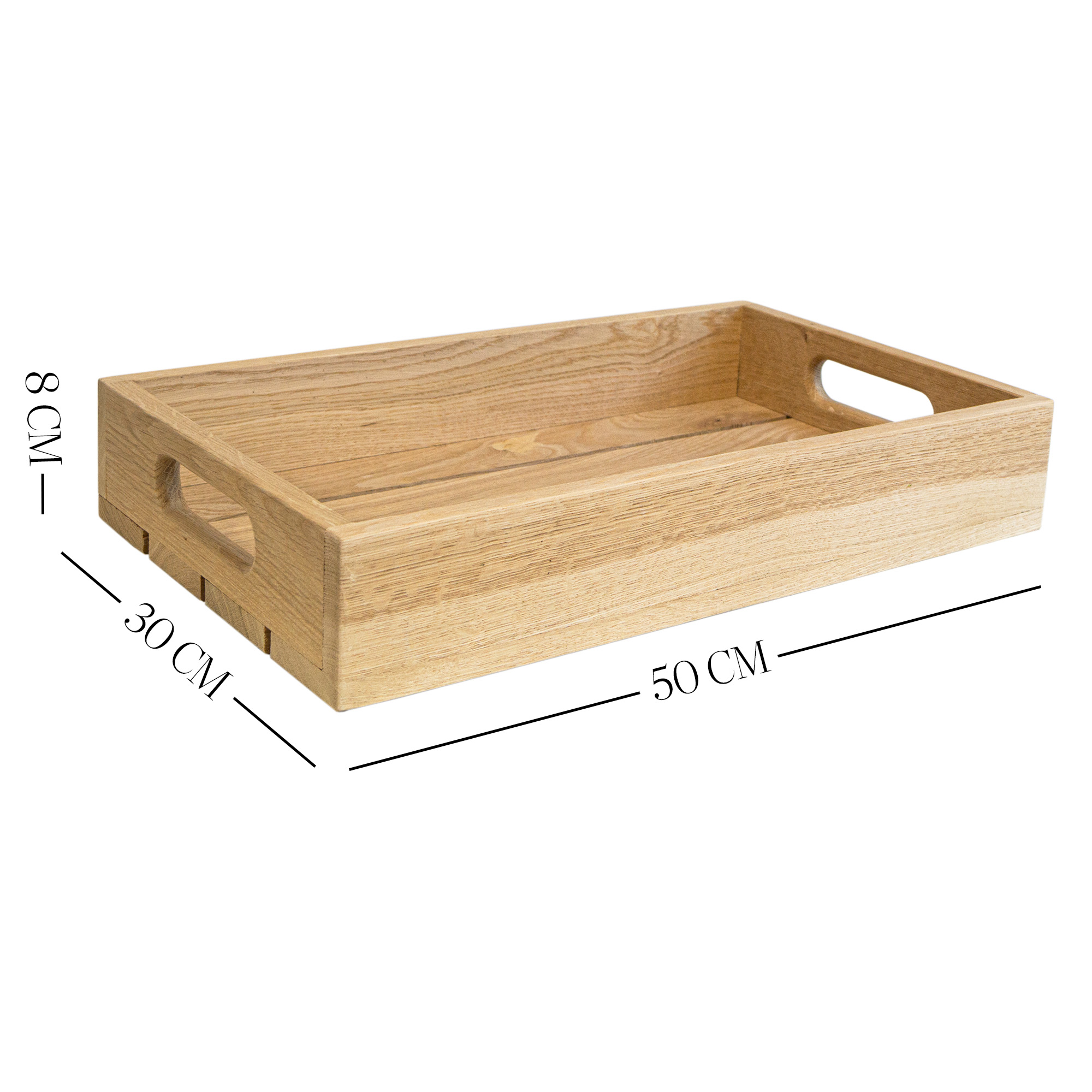 Eichentablett aus Massivholz kaufen | Serviertablett aus Eiche in zwei Größen 50x30x8cm Eichentablett aus Massivholz kaufen | Serviertablett aus Eiche in zwei Größen 50x30x8cm