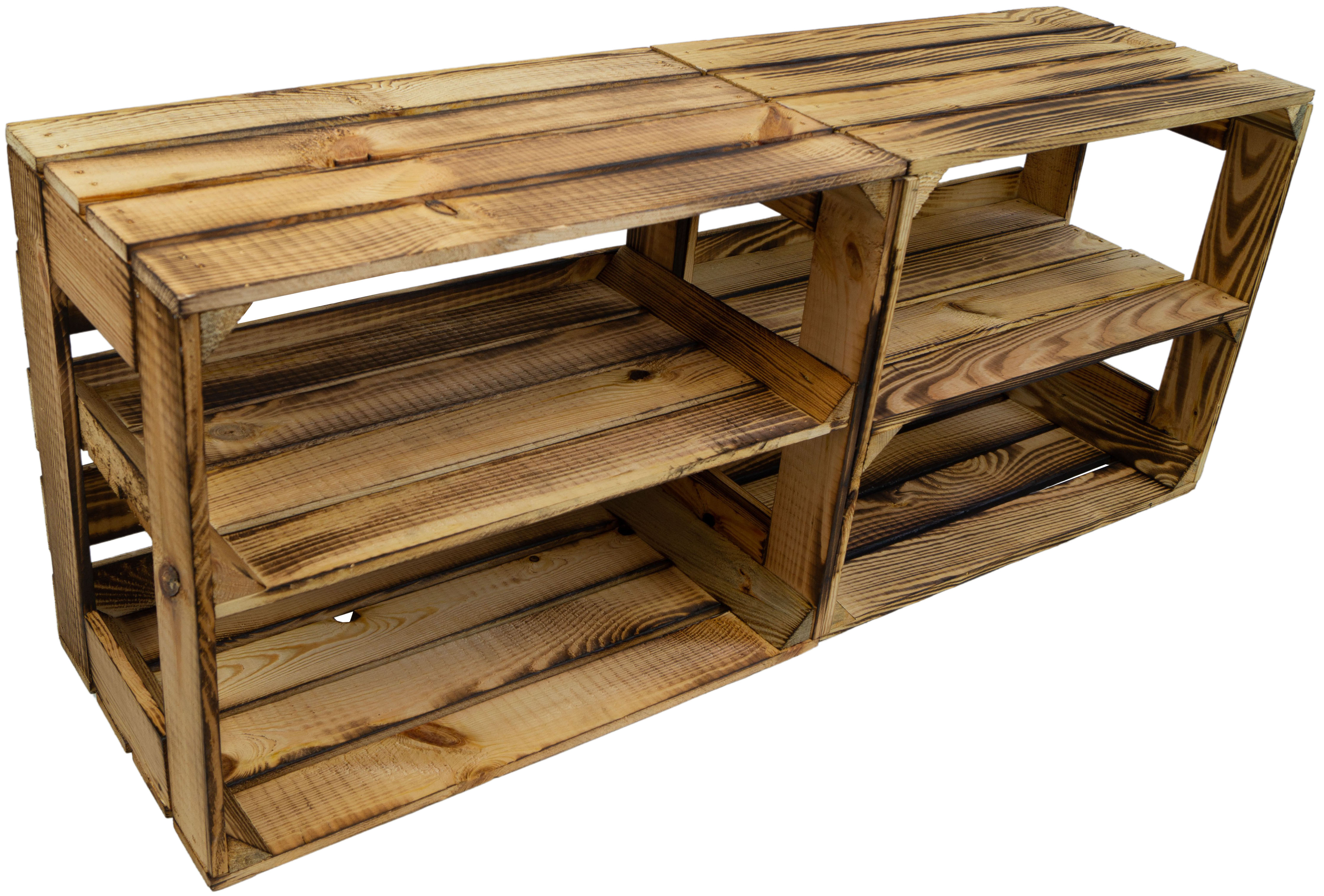 Geflammte Regalkiste Display Edition 50x40x30cm