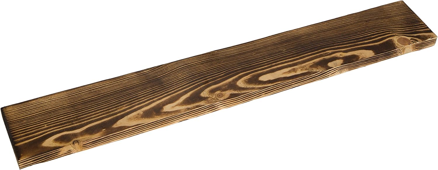 geflammte Holzplanke 100 x 14,5 x 2cm, geflammt Bohlenbrett geflammte Holzplanke 100 x 14,5 x 2cm, geflammt Bohlenbrett