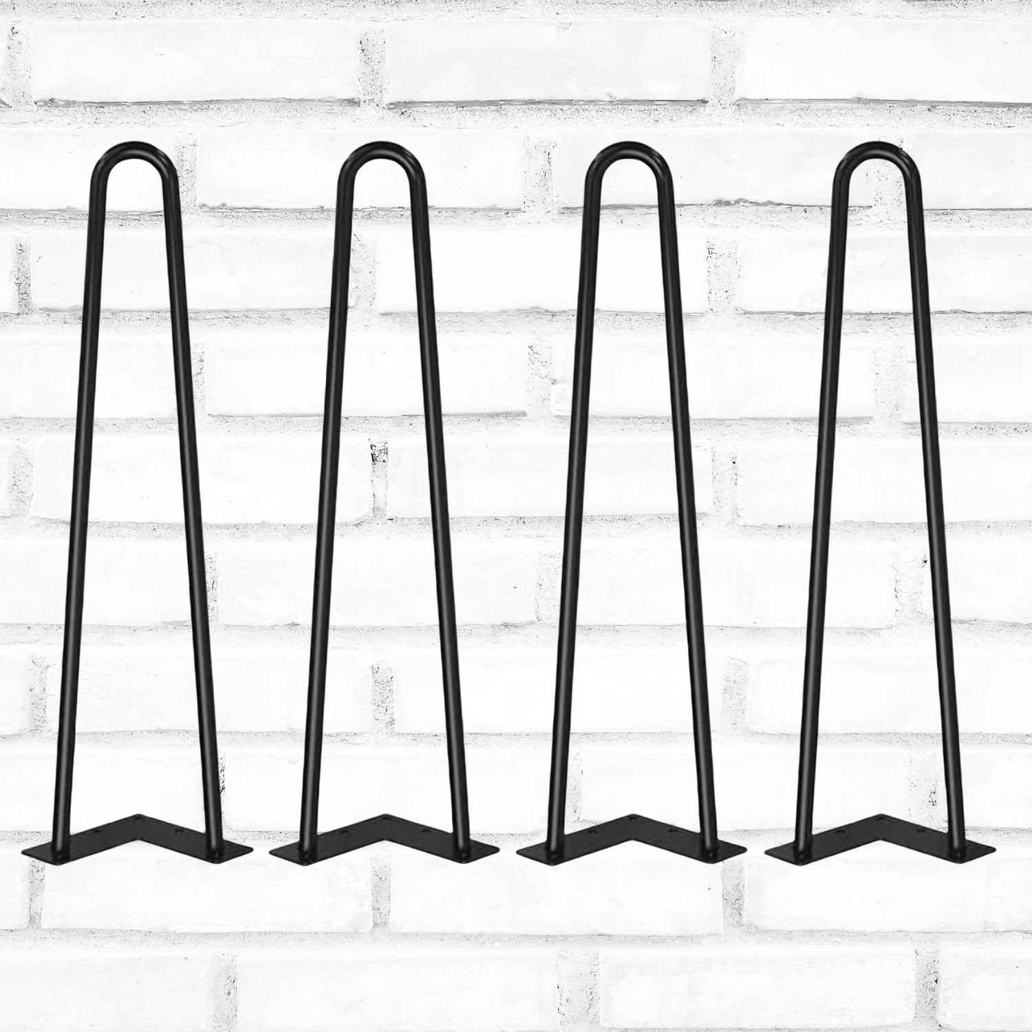 Hairpin Legs Tischbeine 2 Stangen/36cm "schwarz" 4er Set Hairpin Legs Tischbeine 2 Stangen/36cm "schwarz" 4er Set